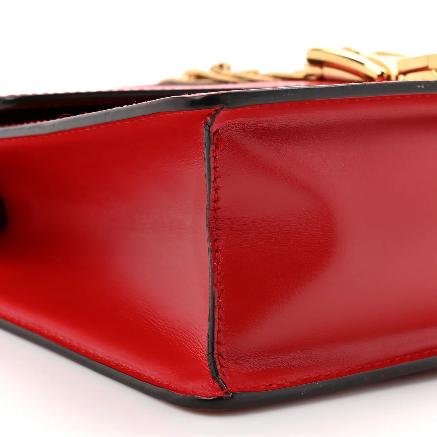 Calfskin Small Sylvie Shoulder Bag Hibiscus Red - Image 10