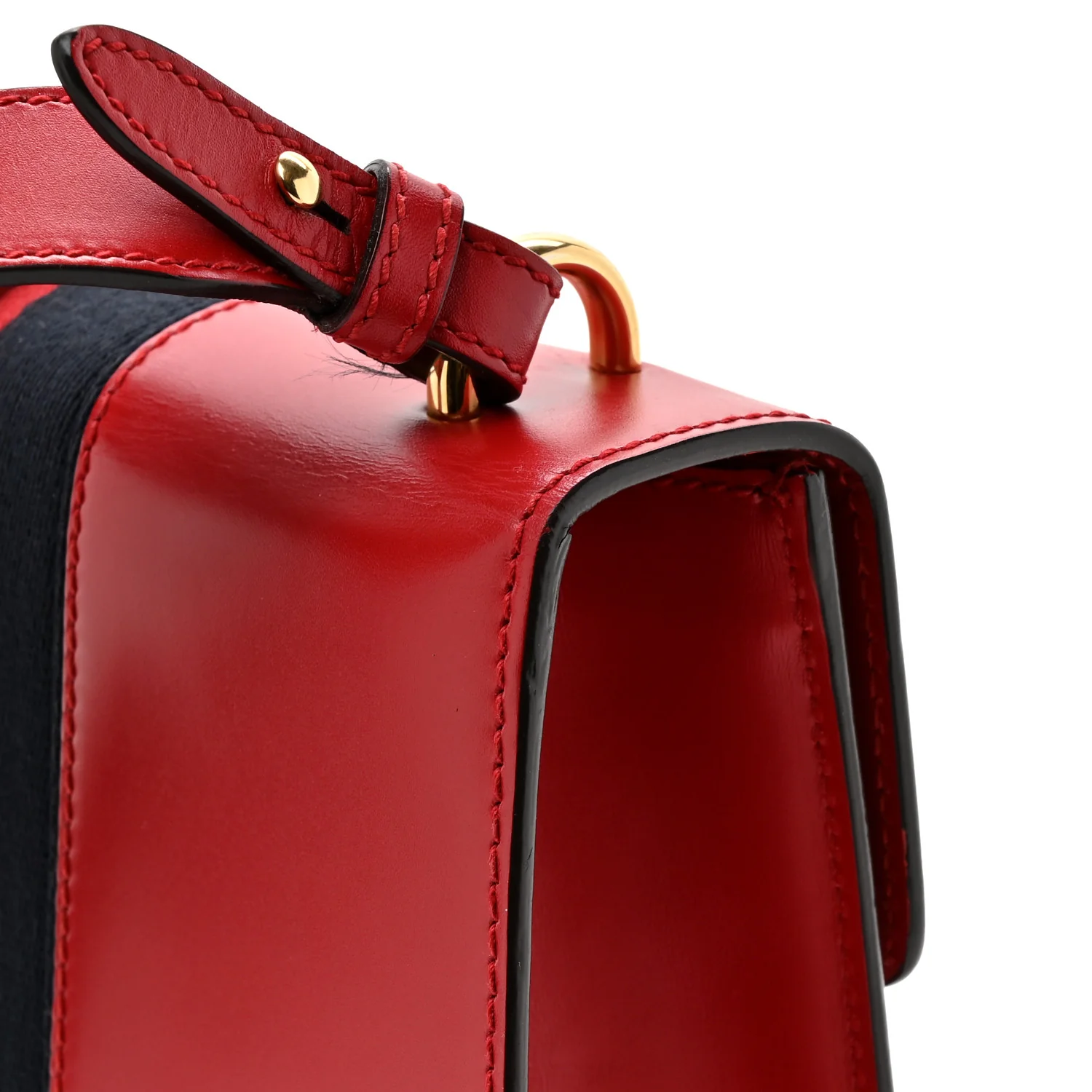 Calfskin Small Sylvie Shoulder Bag Hibiscus Red - Image 14