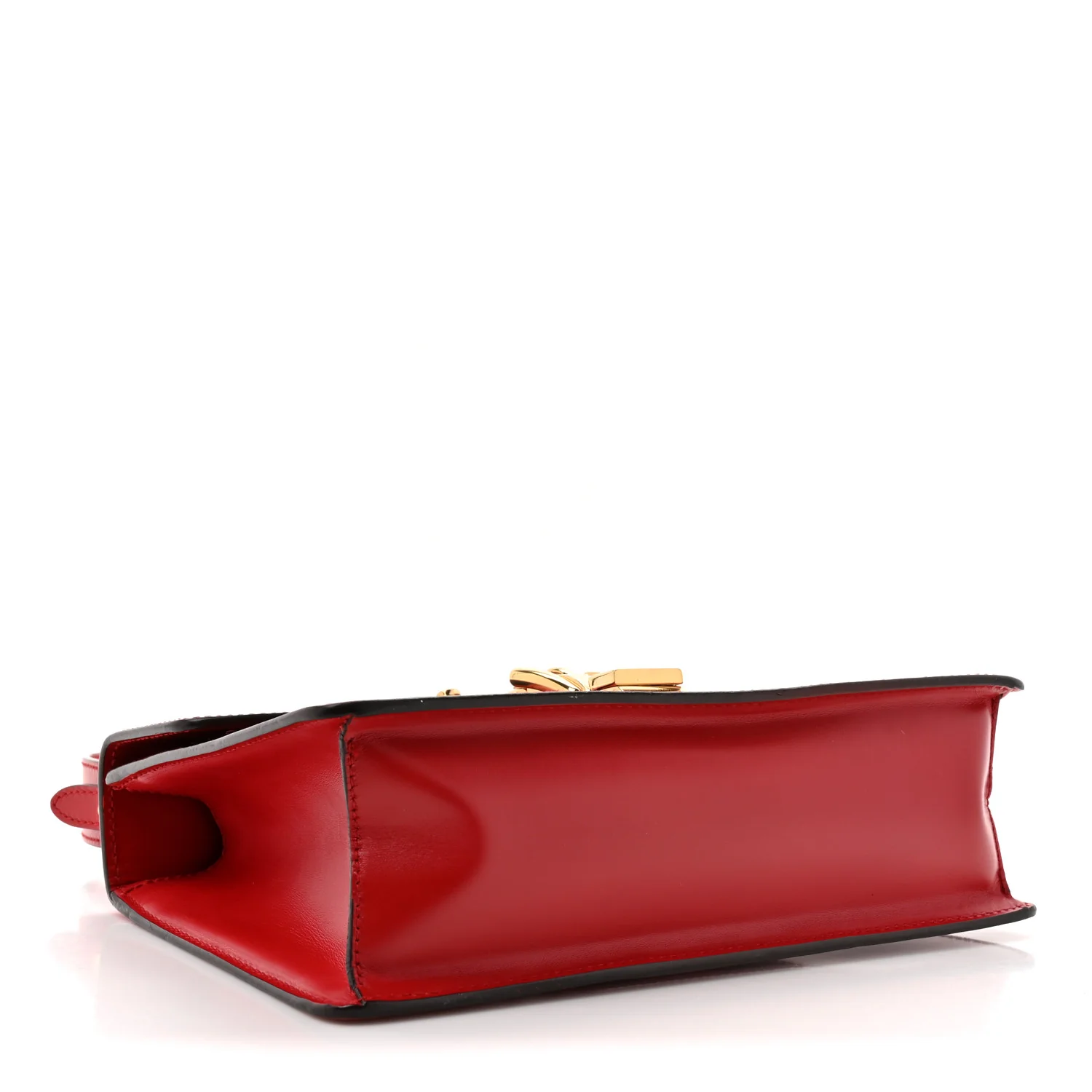 Calfskin Small Sylvie Shoulder Bag Hibiscus Red - Image 4