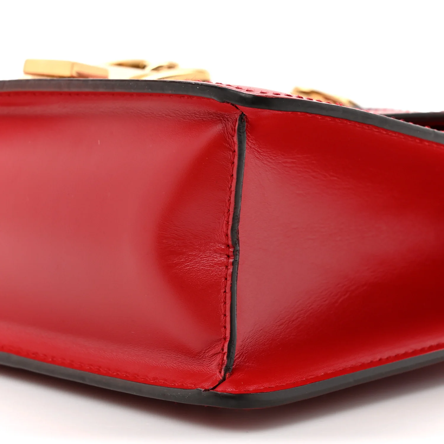 Calfskin Small Sylvie Shoulder Bag Hibiscus Red - Image 9