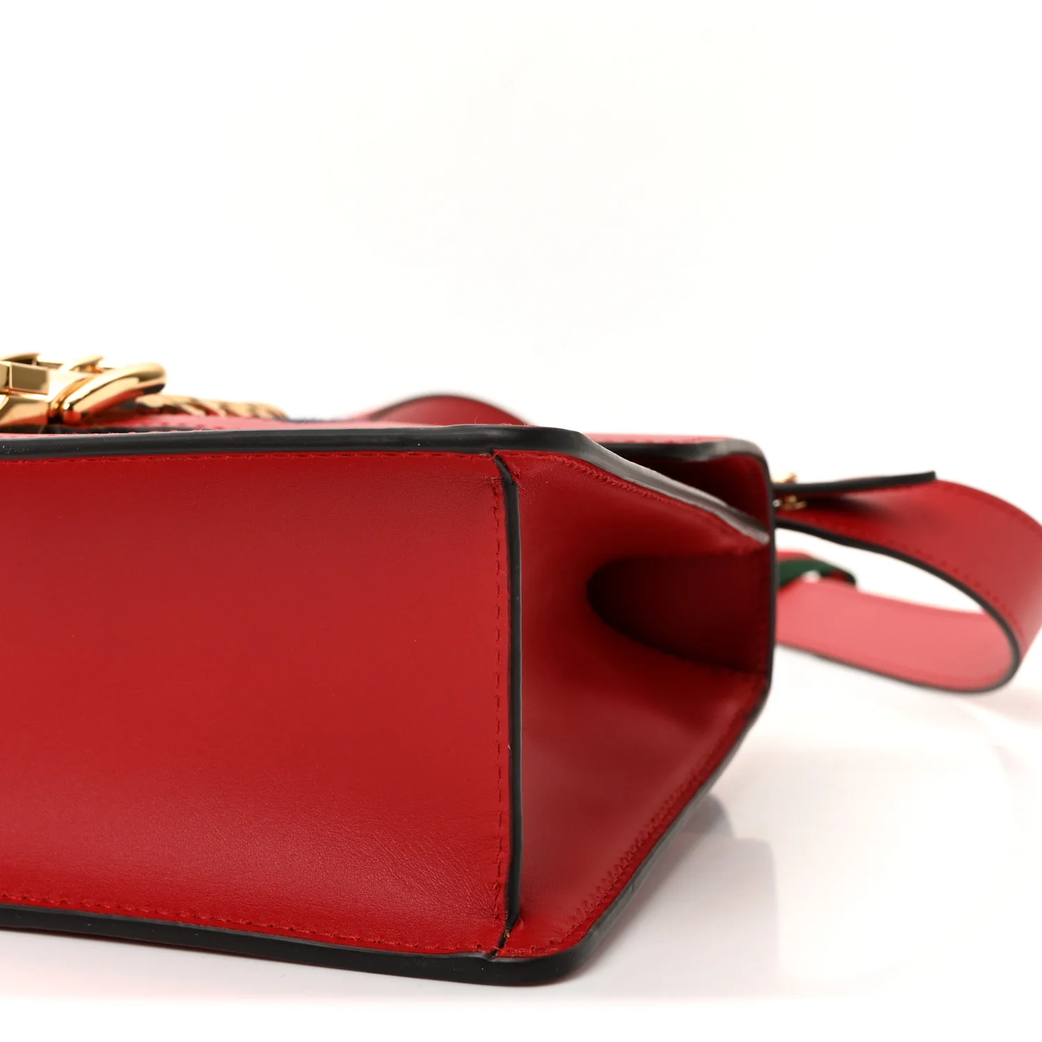 Calfskin Small Sylvie Shoulder Bag Hibiscus Red - Image 10