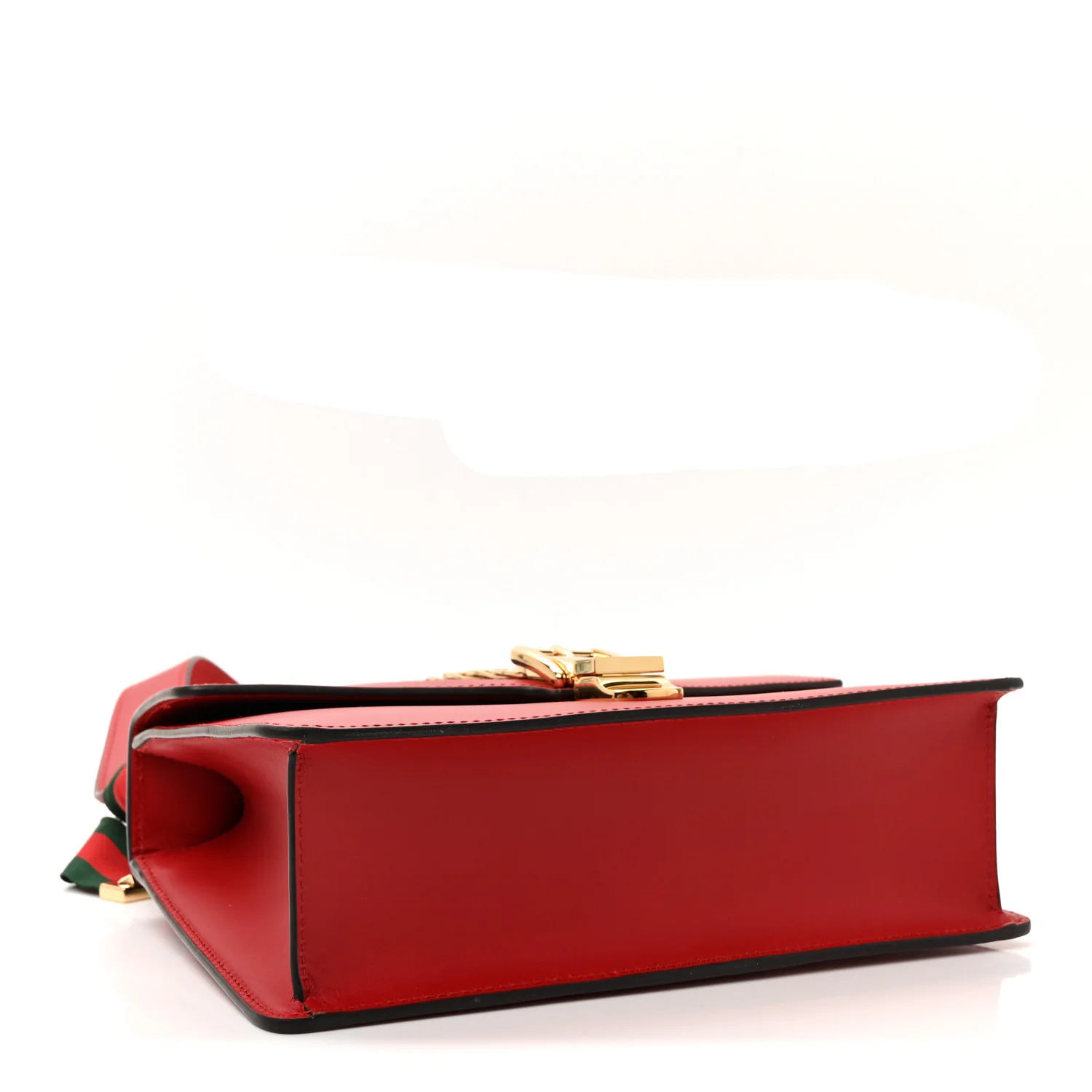 Calfskin Small Sylvie Shoulder Bag Hibiscus Red - Image 4