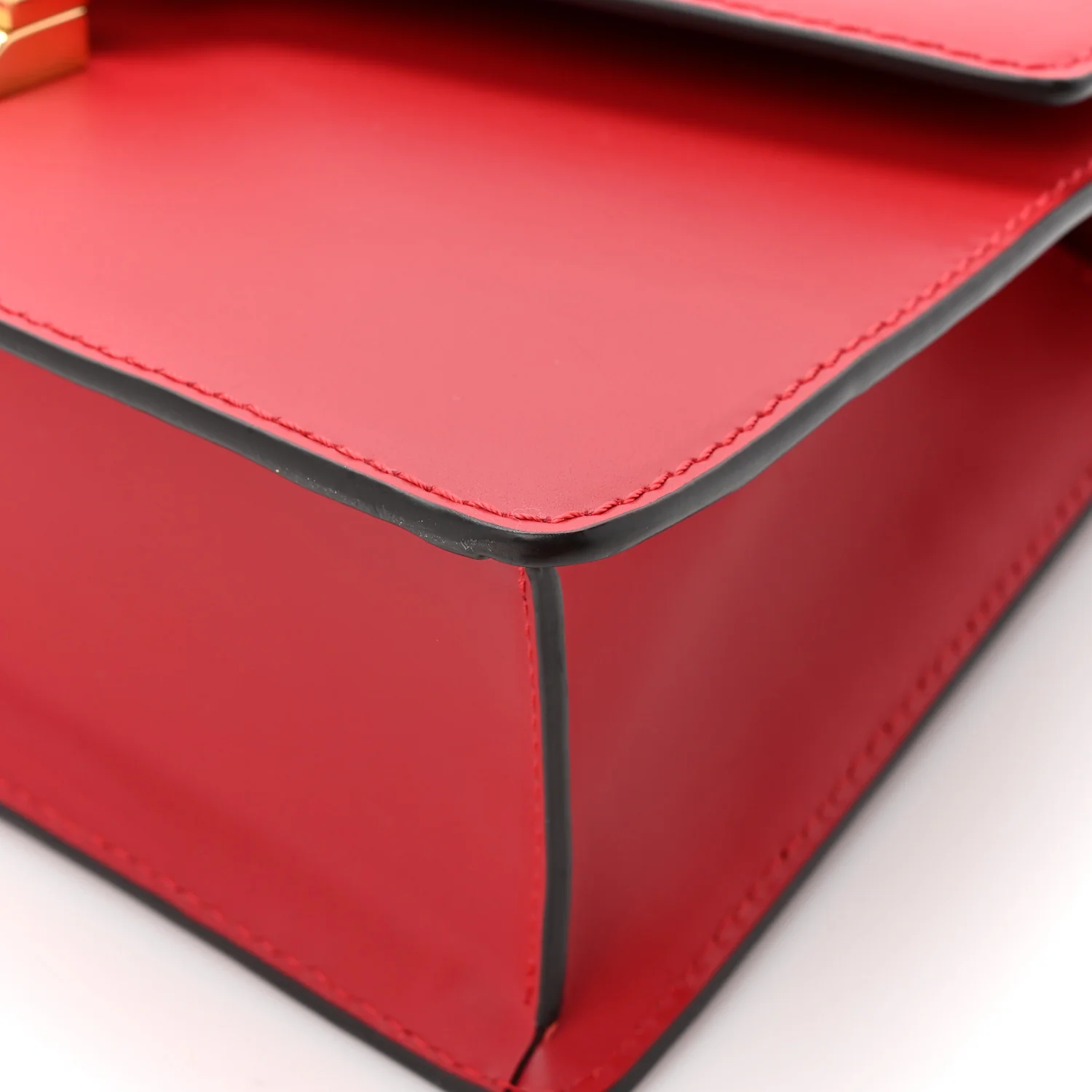 Calfskin Small Sylvie Shoulder Bag Hibiscus Red - Image 12