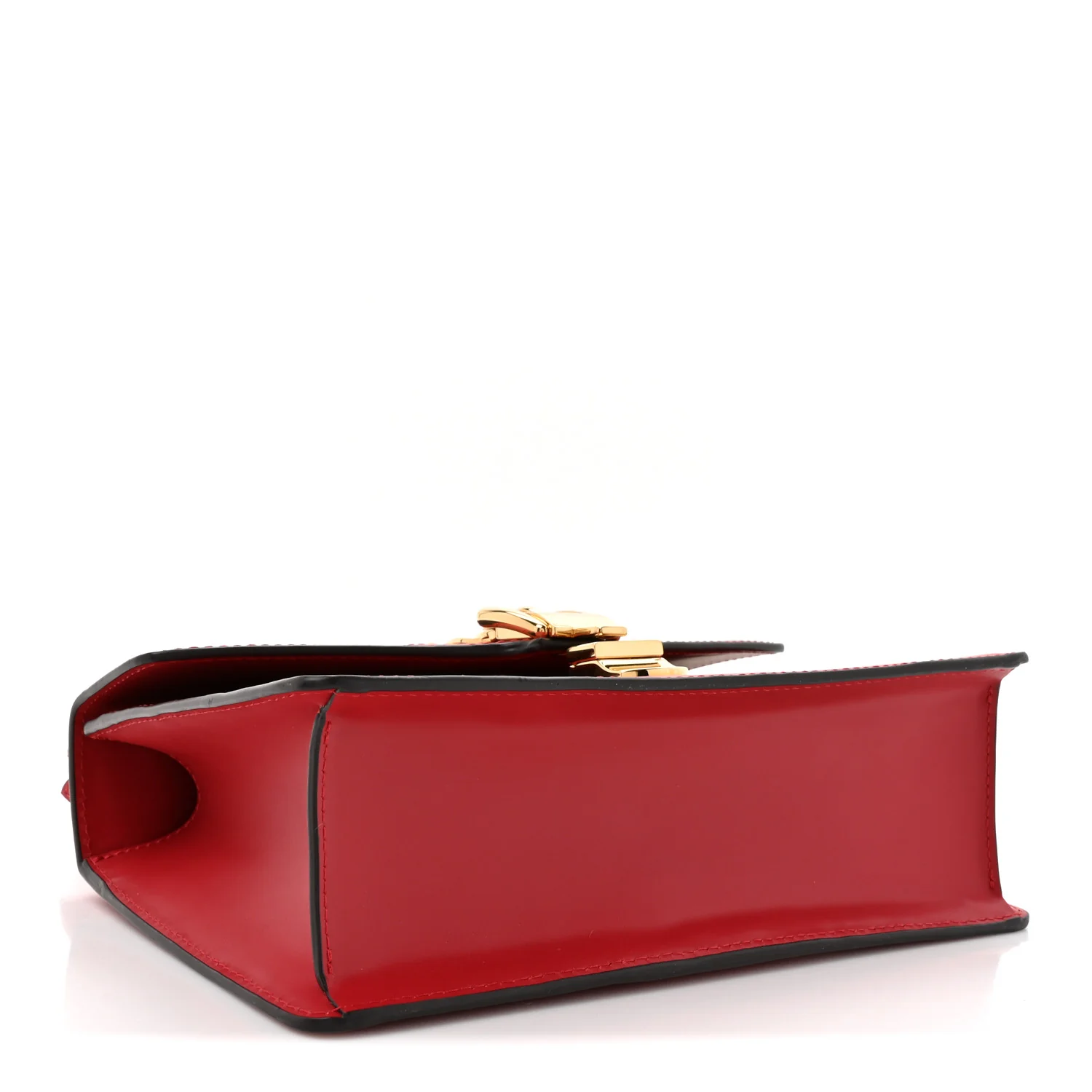 Calfskin Small Sylvie Shoulder Bag Hibiscus Red - Image 4