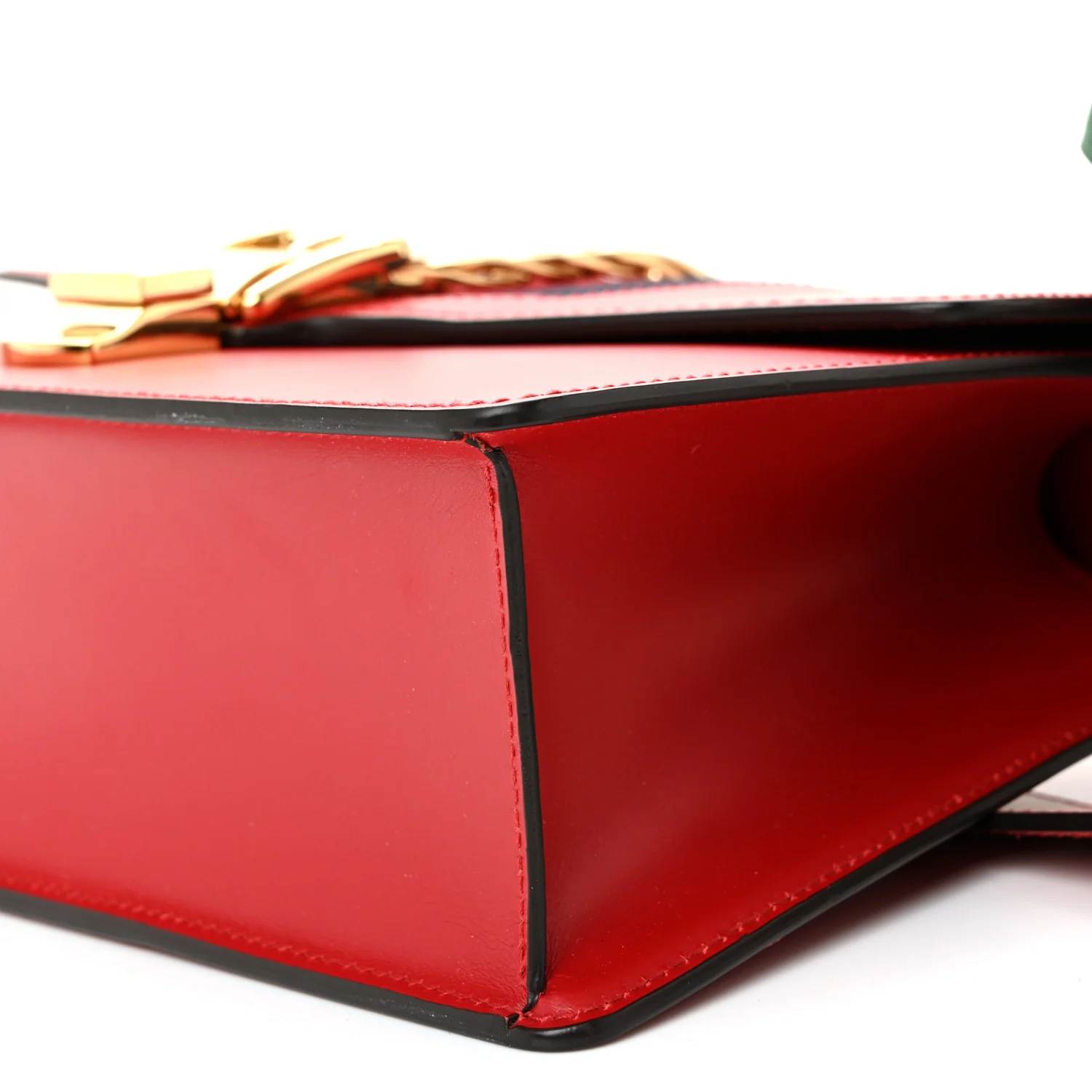 Calfskin Small Sylvie Shoulder Bag Hibiscus Red - Image 10