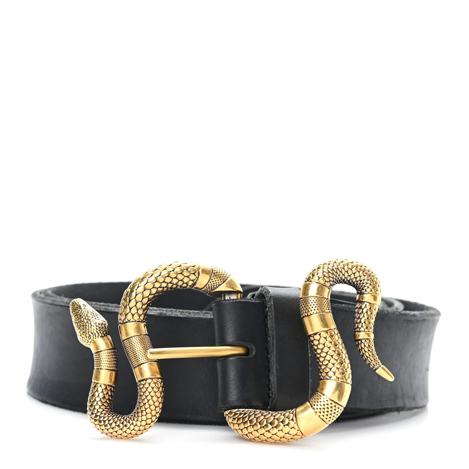 Calfskin Snake Belt 95 38 Black