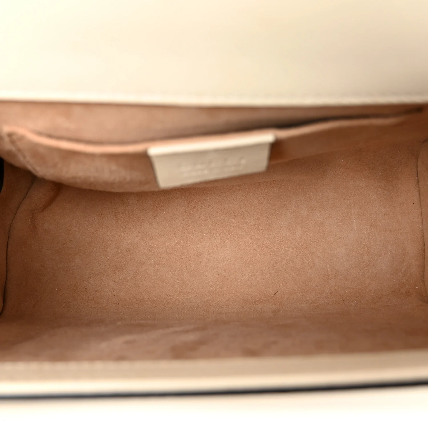 Calfskin Studded Small Padlock Shoulder Bag White - Image 5