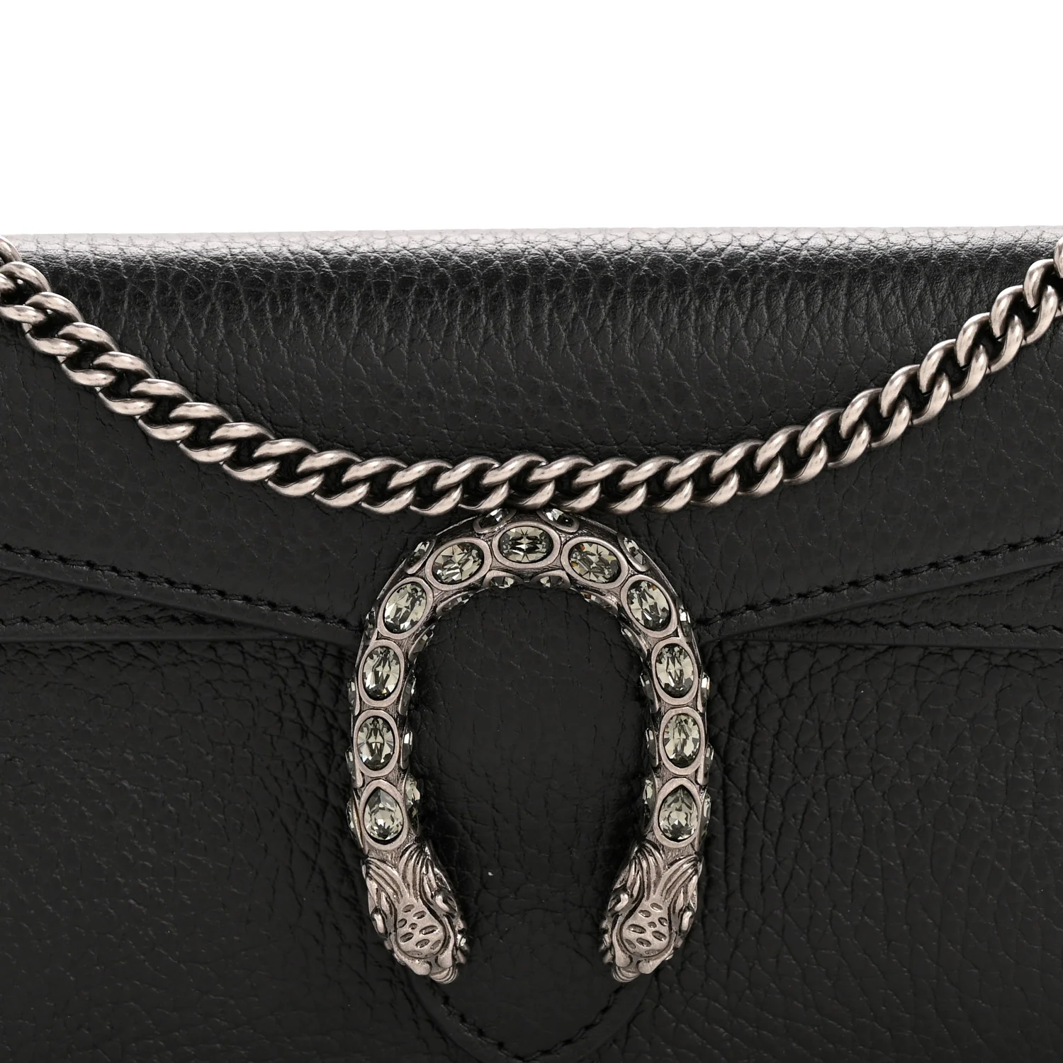 Calfskin Super Mini Dionysus Shoulder Bag Black - Image 7