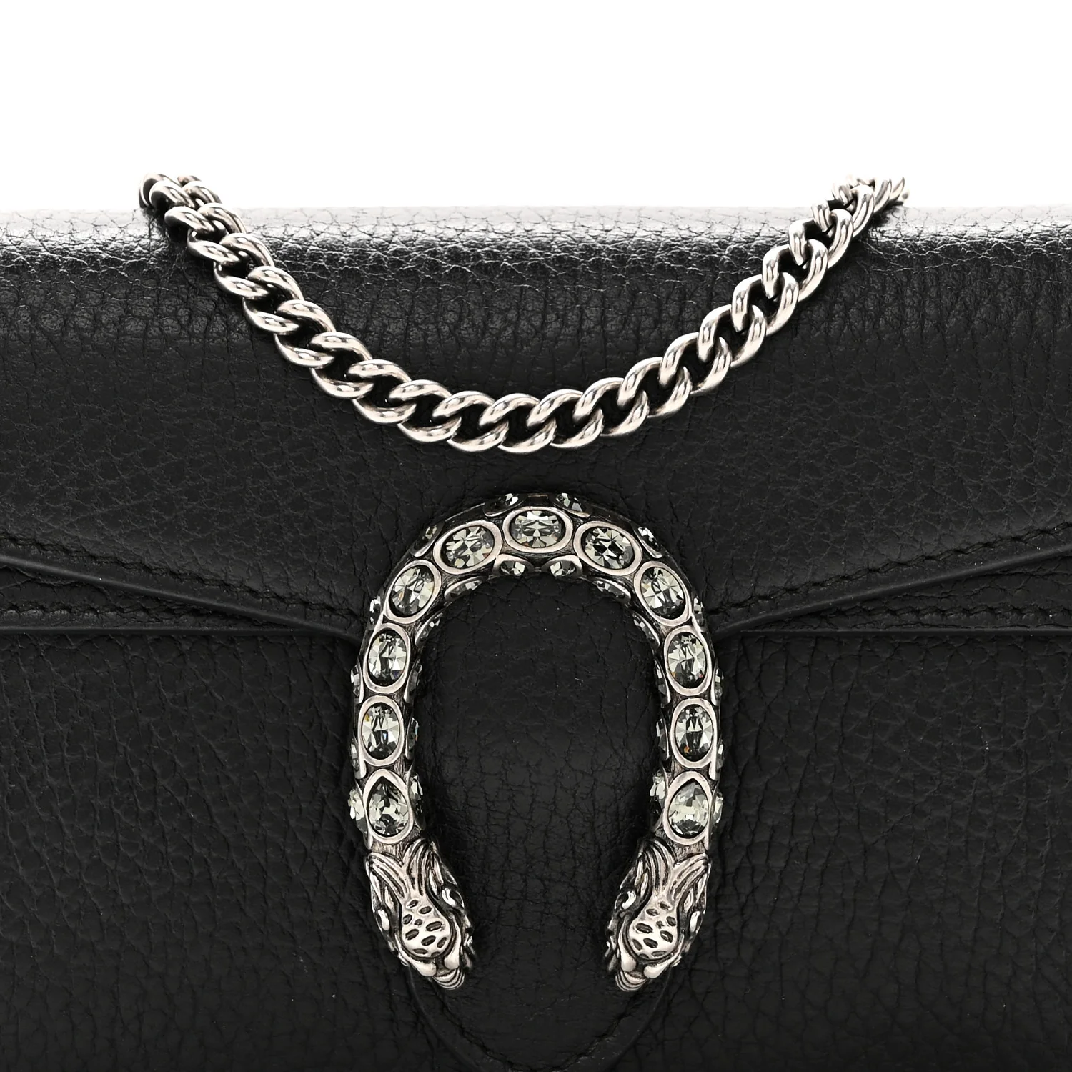 Calfskin Super Mini Dionysus Shoulder Bag Black - Image 7