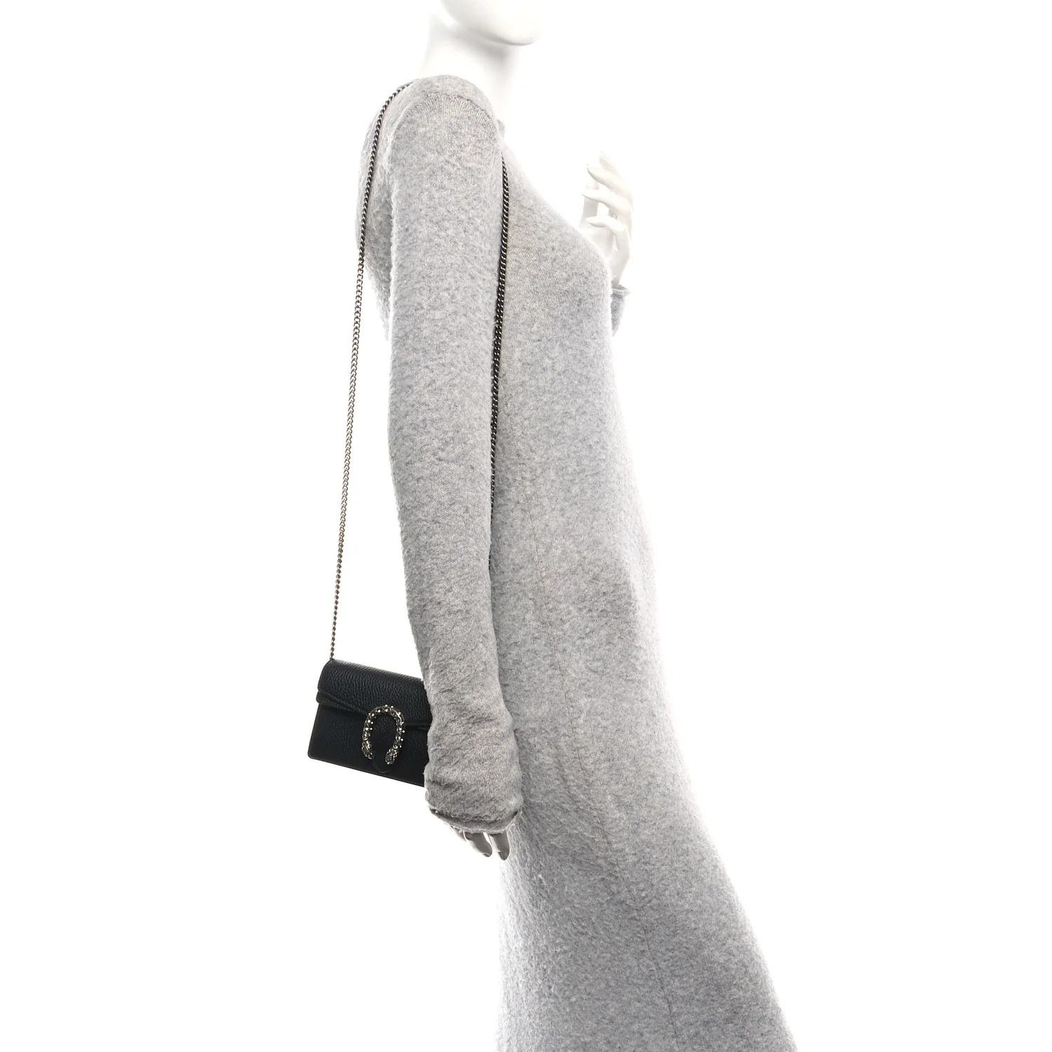 Calfskin Super Mini Dionysus Shoulder Bag Black - Image 2