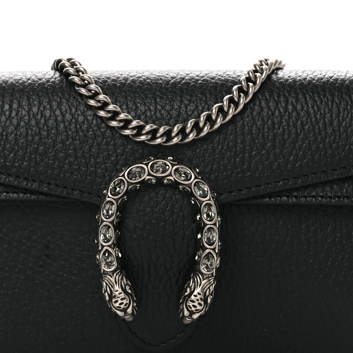 Calfskin Super Mini Dionysus Shoulder Bag Black - Image 7