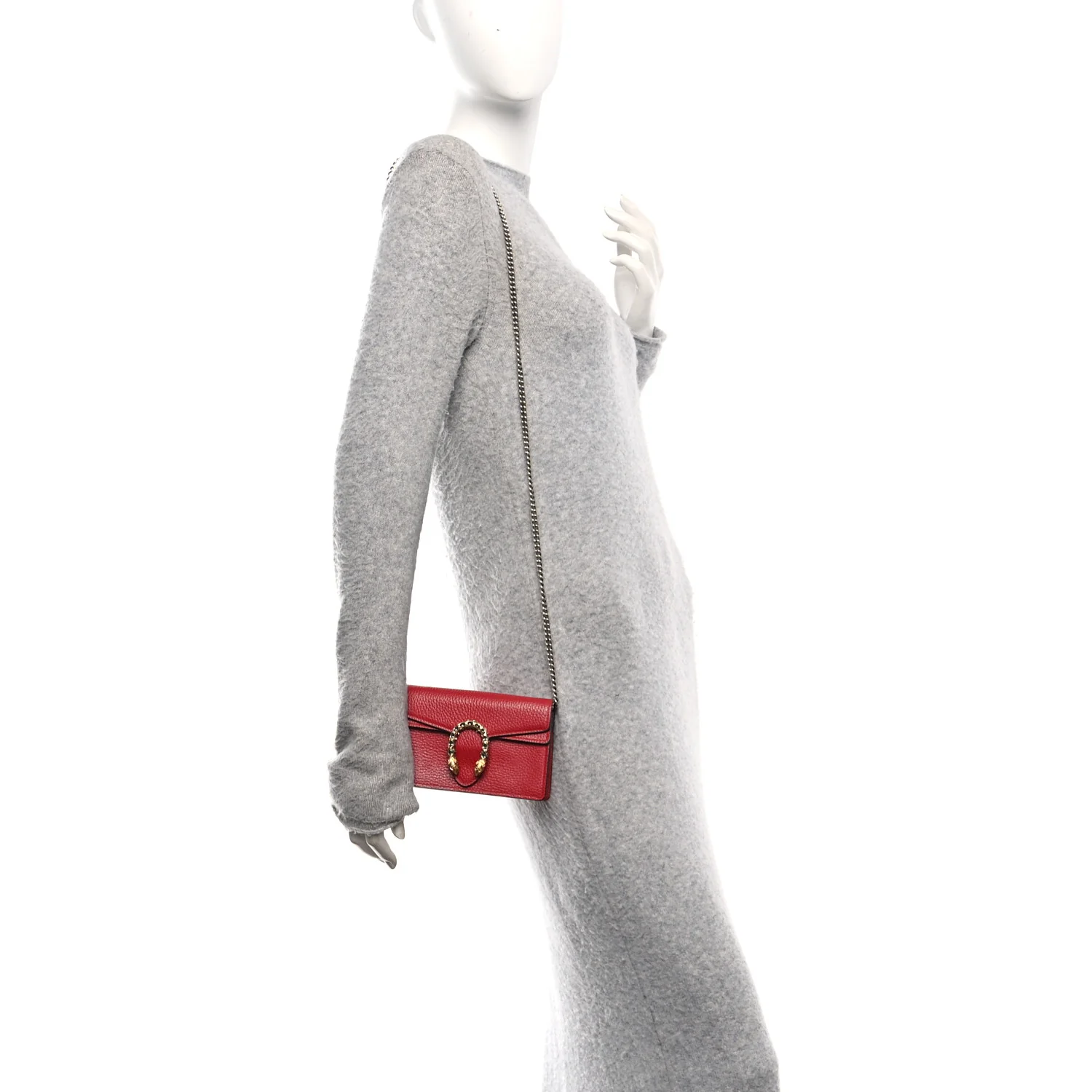 Calfskin Super Mini Dionysus Shoulder Bag Hibiscus Red - Image 2