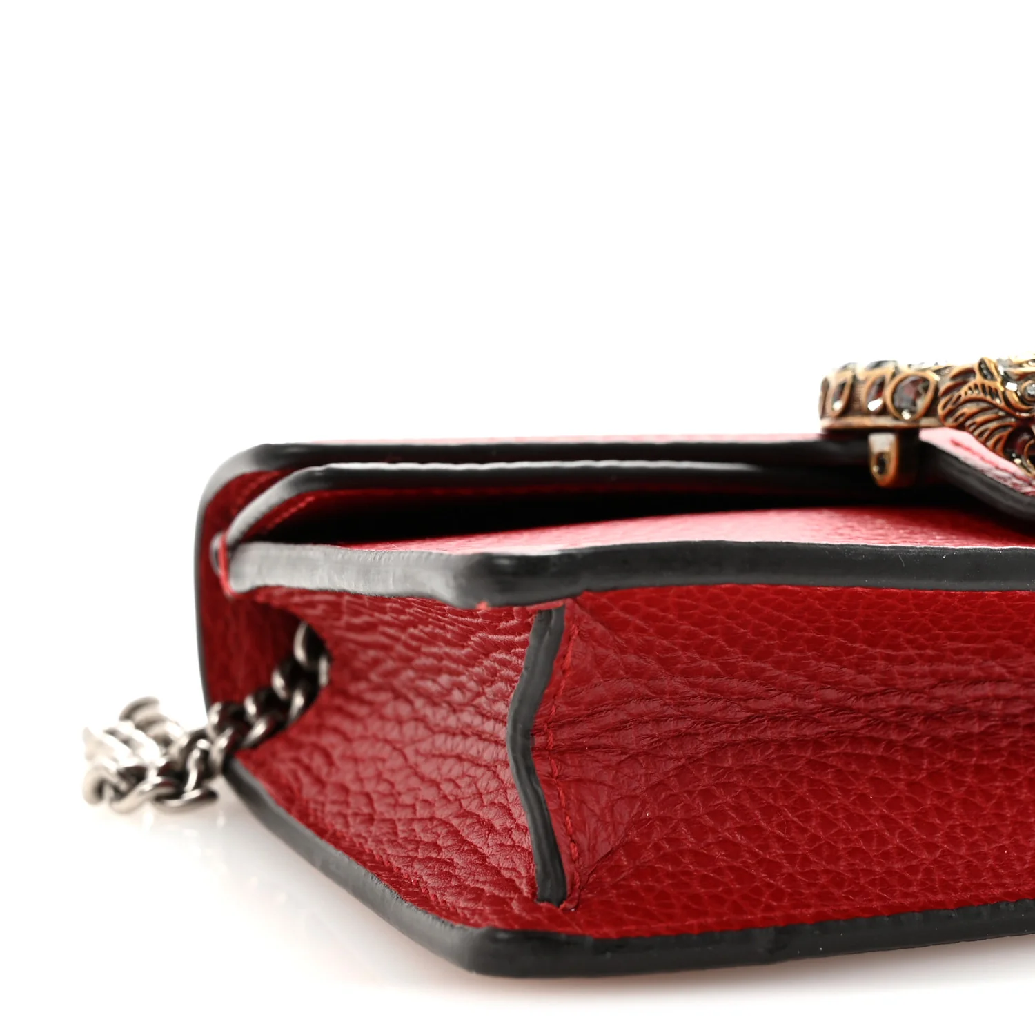 Calfskin Super Mini Dionysus Shoulder Bag Hibiscus Red - Image 8