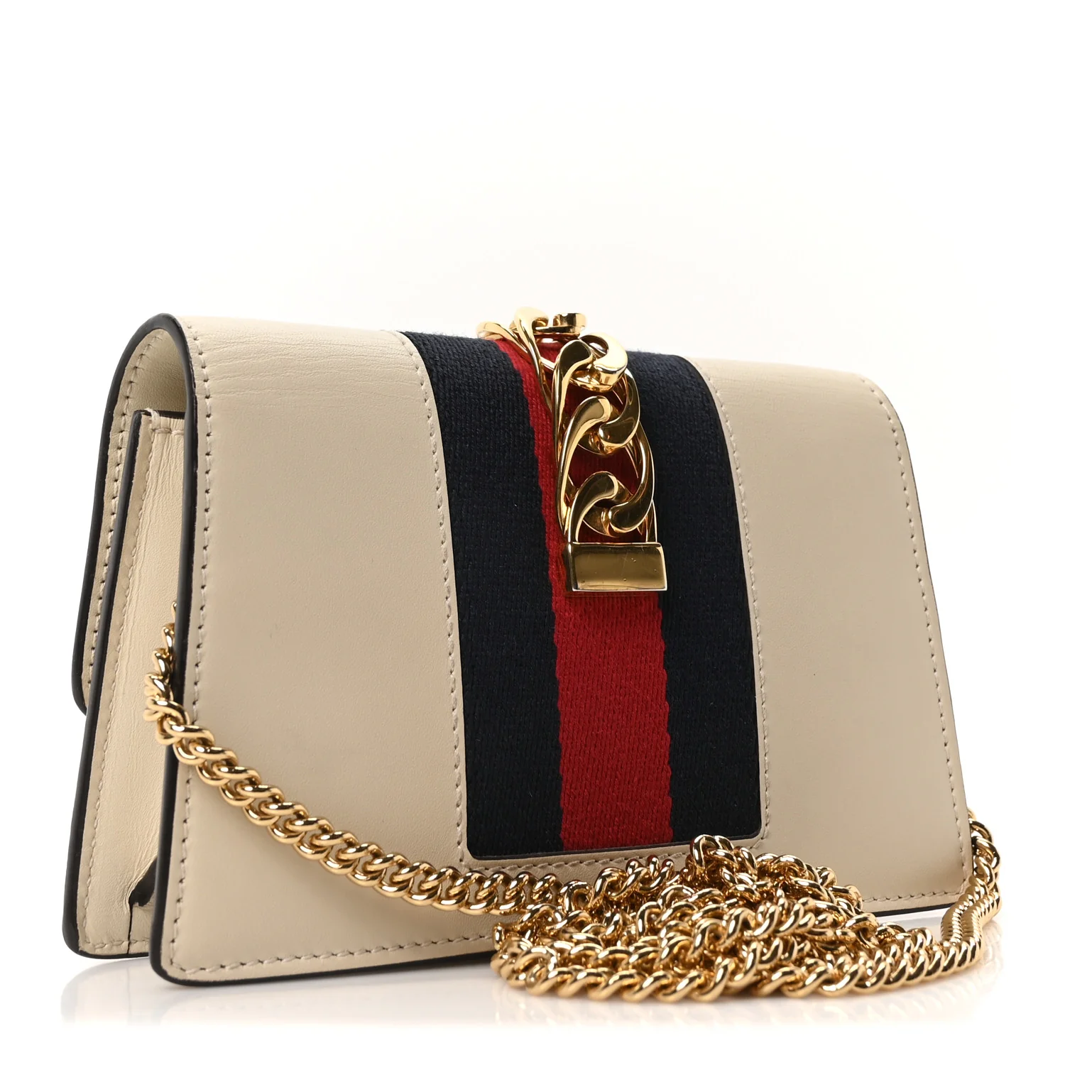 Calfskin Super Mini Sylvie Chain Shoulder Bag White - Image 3