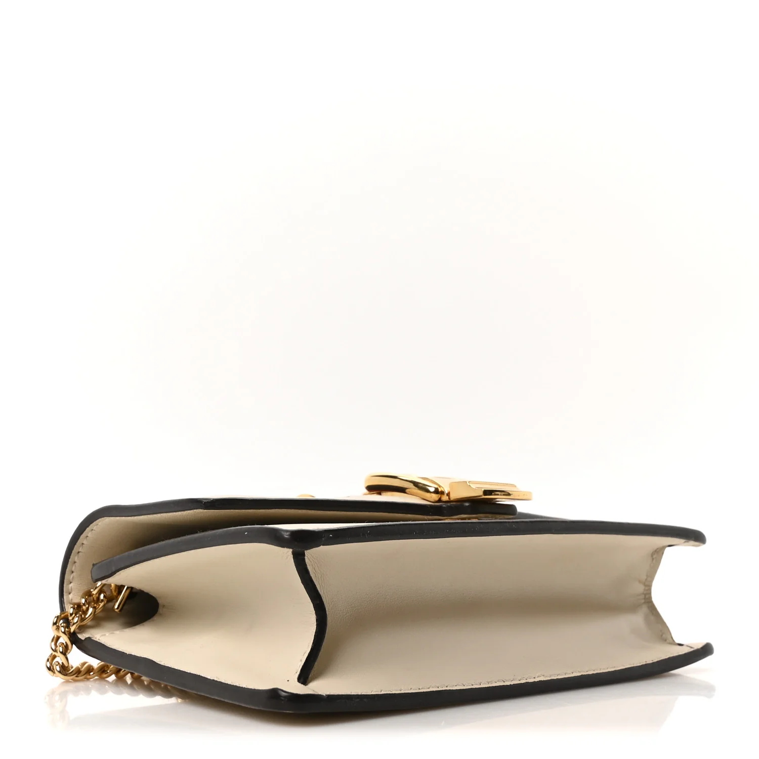 Calfskin Super Mini Sylvie Chain Shoulder Bag White - Image 4