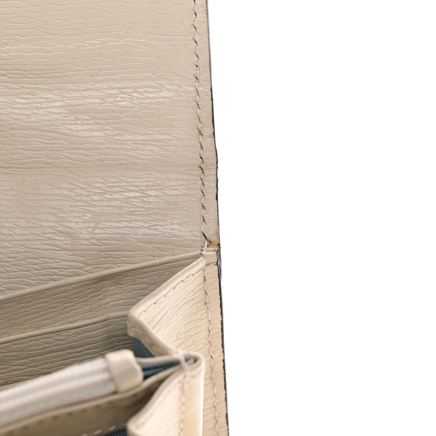 Calfskin Sylvie Valentine's Day Wallet Ivory - Image 10