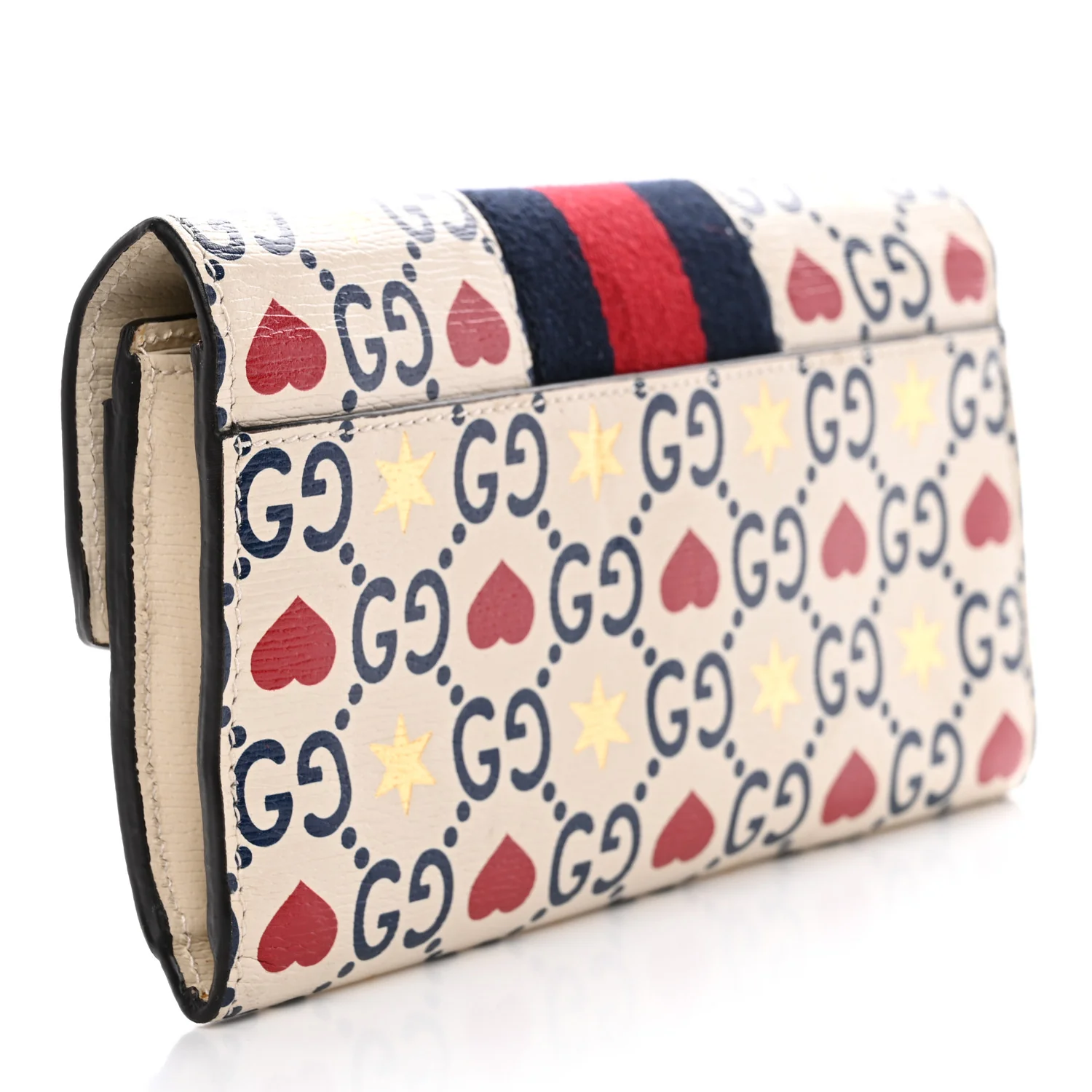 Calfskin Sylvie Valentine's Day Wallet Ivory - Image 3