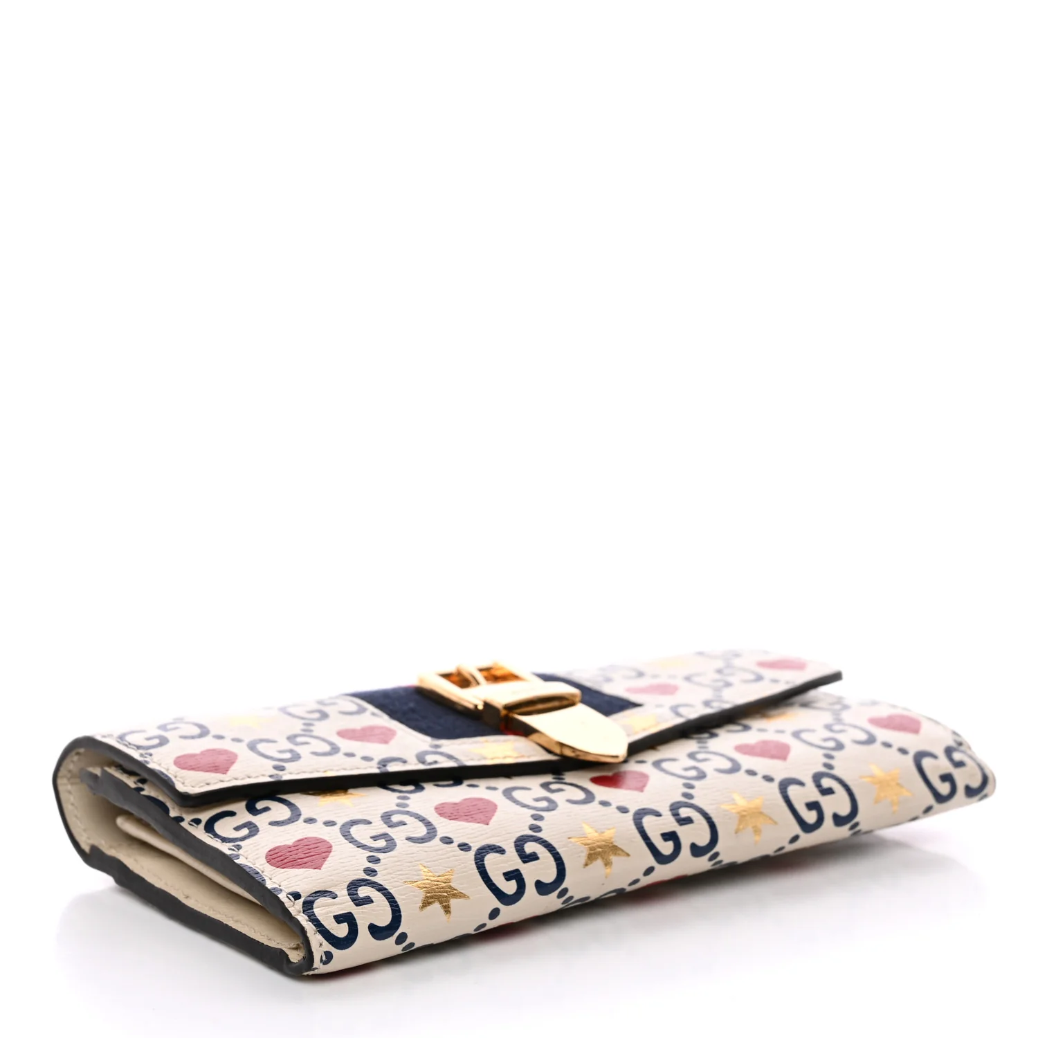 Calfskin Sylvie Valentine's Day Wallet Ivory - Image 4