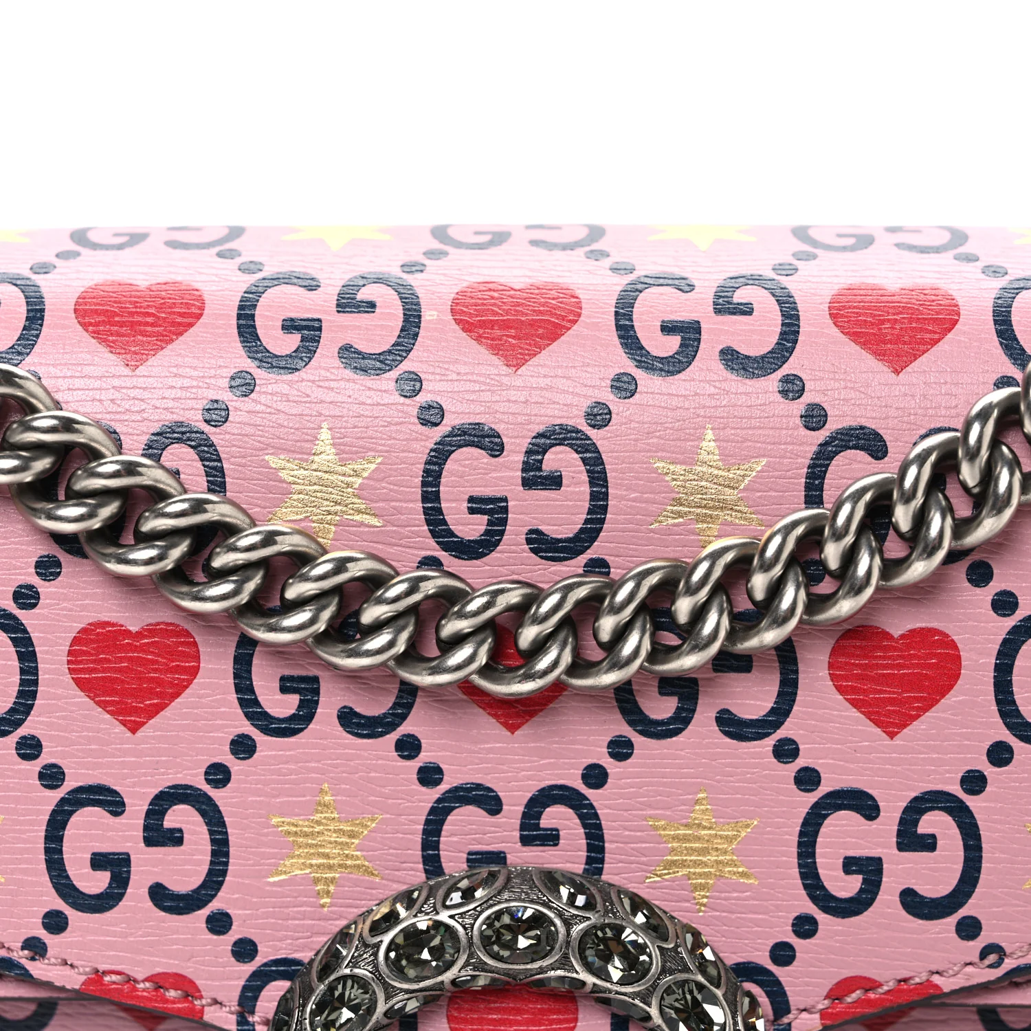 Calfskin Valentine's Day Exclusive Small Dionysus Bag Pink - Image 8