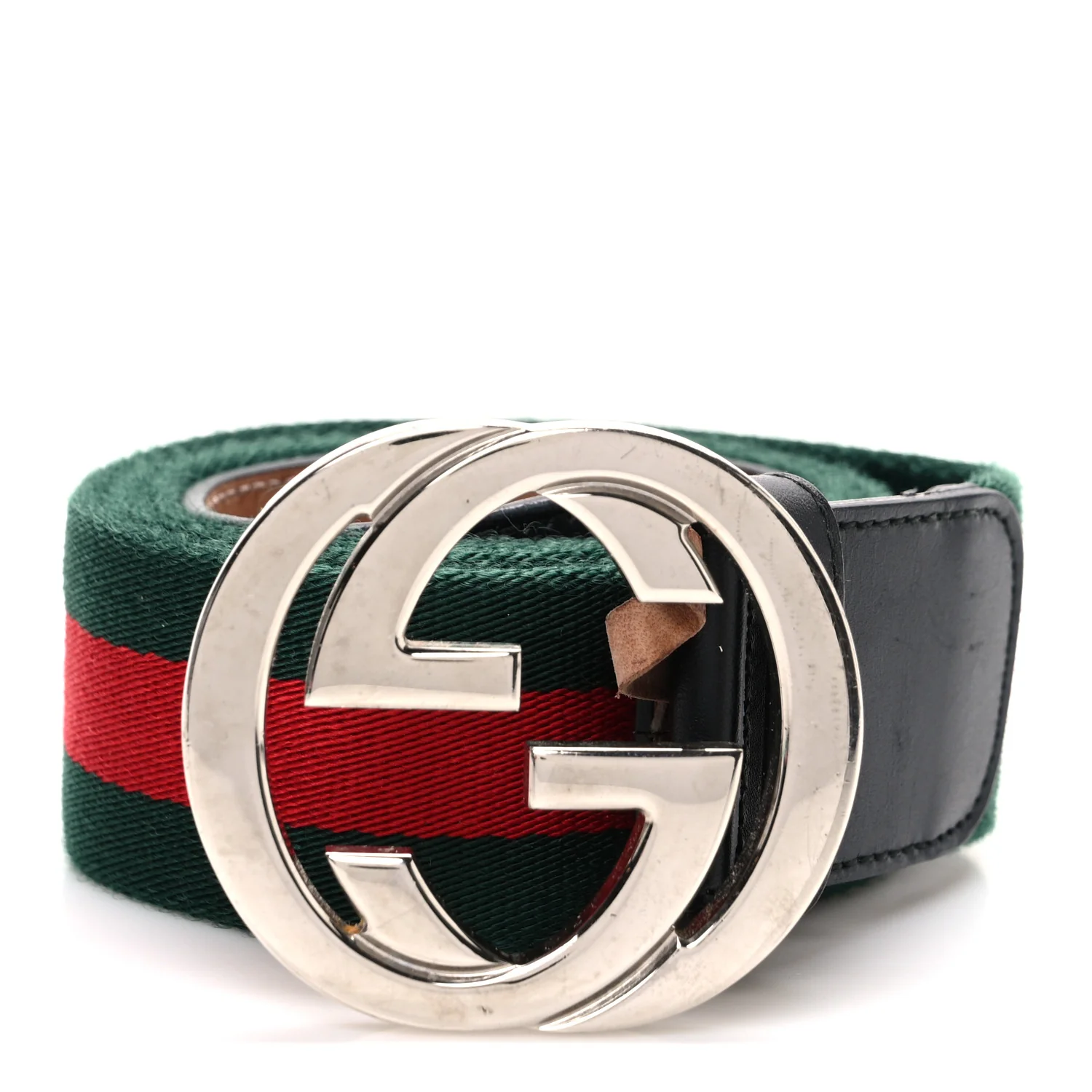 Calfskin Web Interlocking G Belt 95 38 Black
