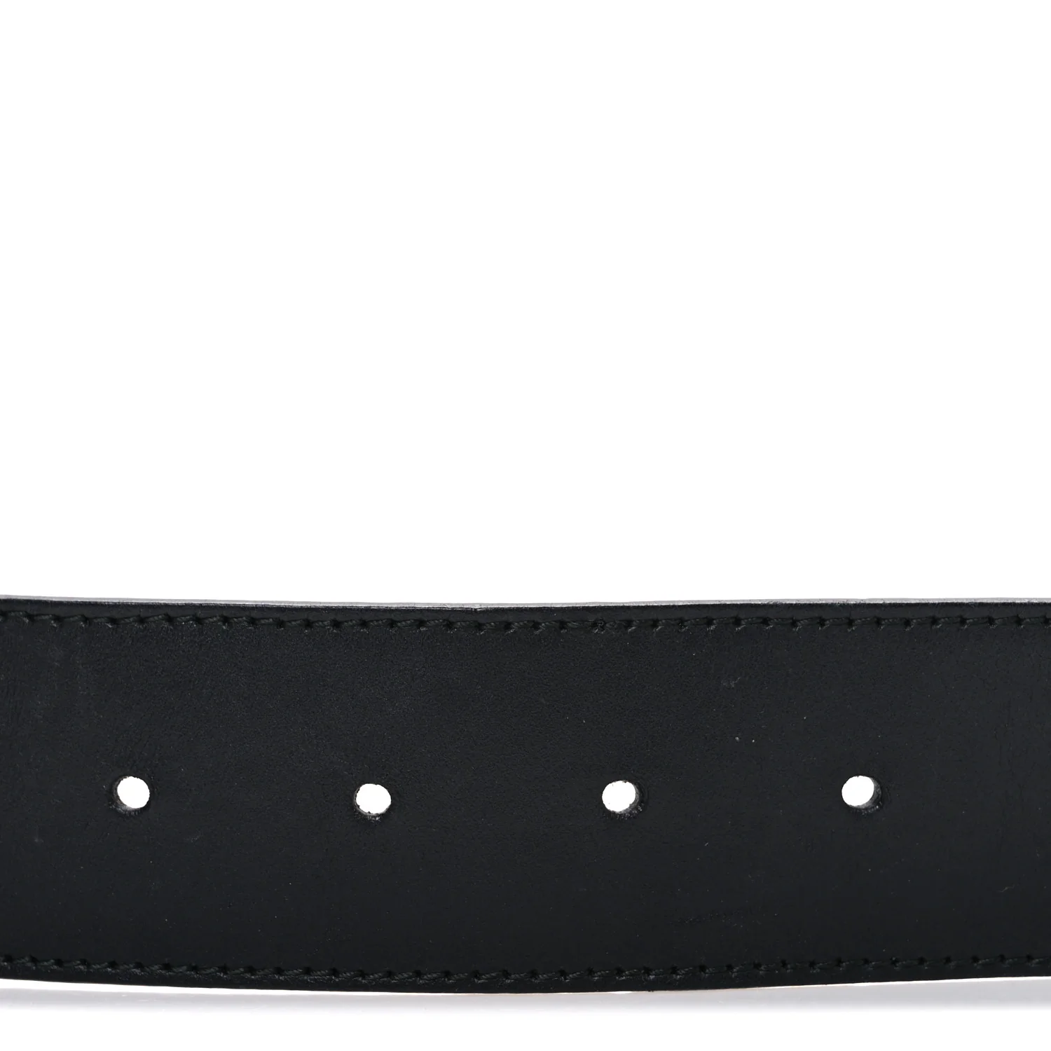 Calfskin Web Interlocking G Belt 95 38 Black - Image 3