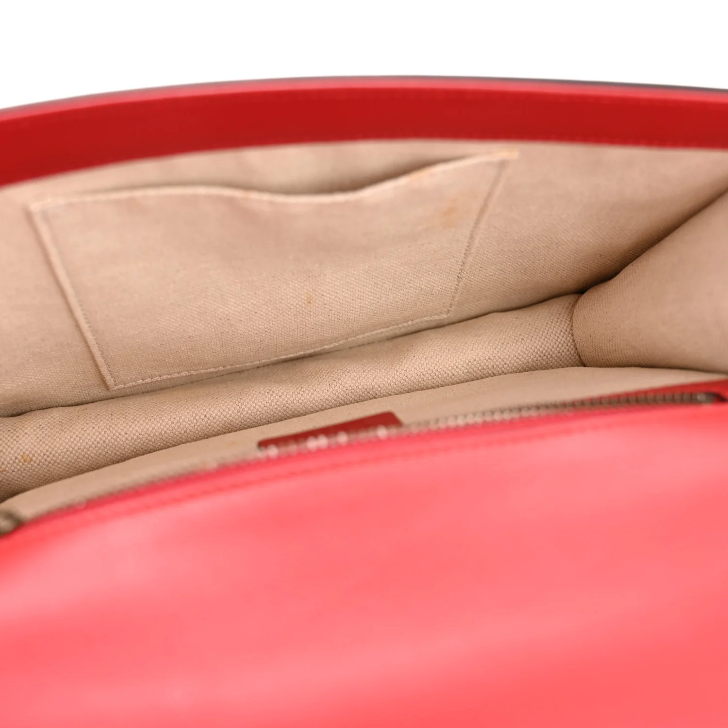 Calfskin Web Medium Peony Chain Shoulder Bag Red - Image 5