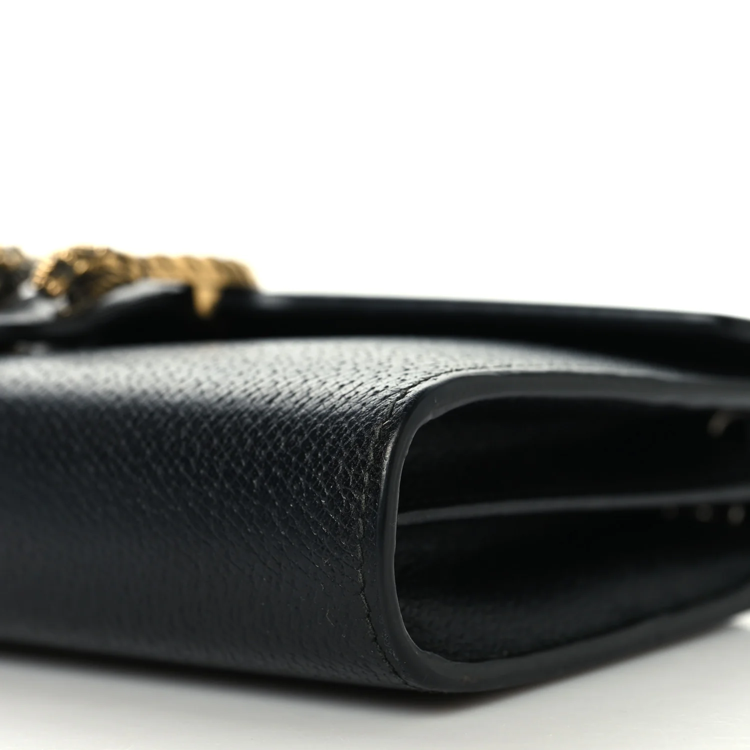 Calfskin Web Mini Dionysus Chain Wallet Black - Image 10
