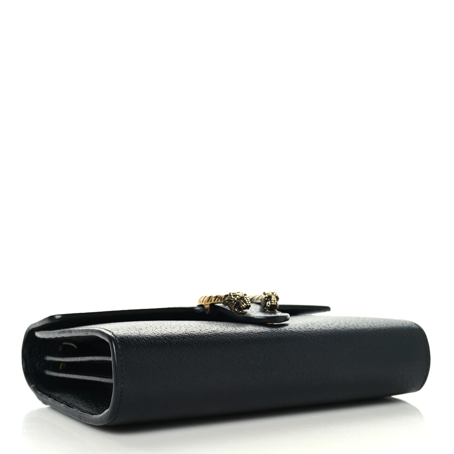 Calfskin Web Mini Dionysus Chain Wallet Black - Image 4