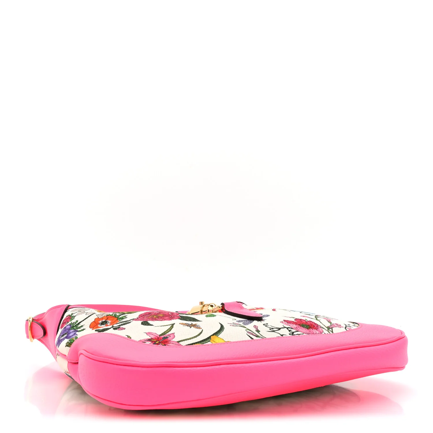 Canvas Flora Medium Jackie Hobo Fuchsia - Image 7
