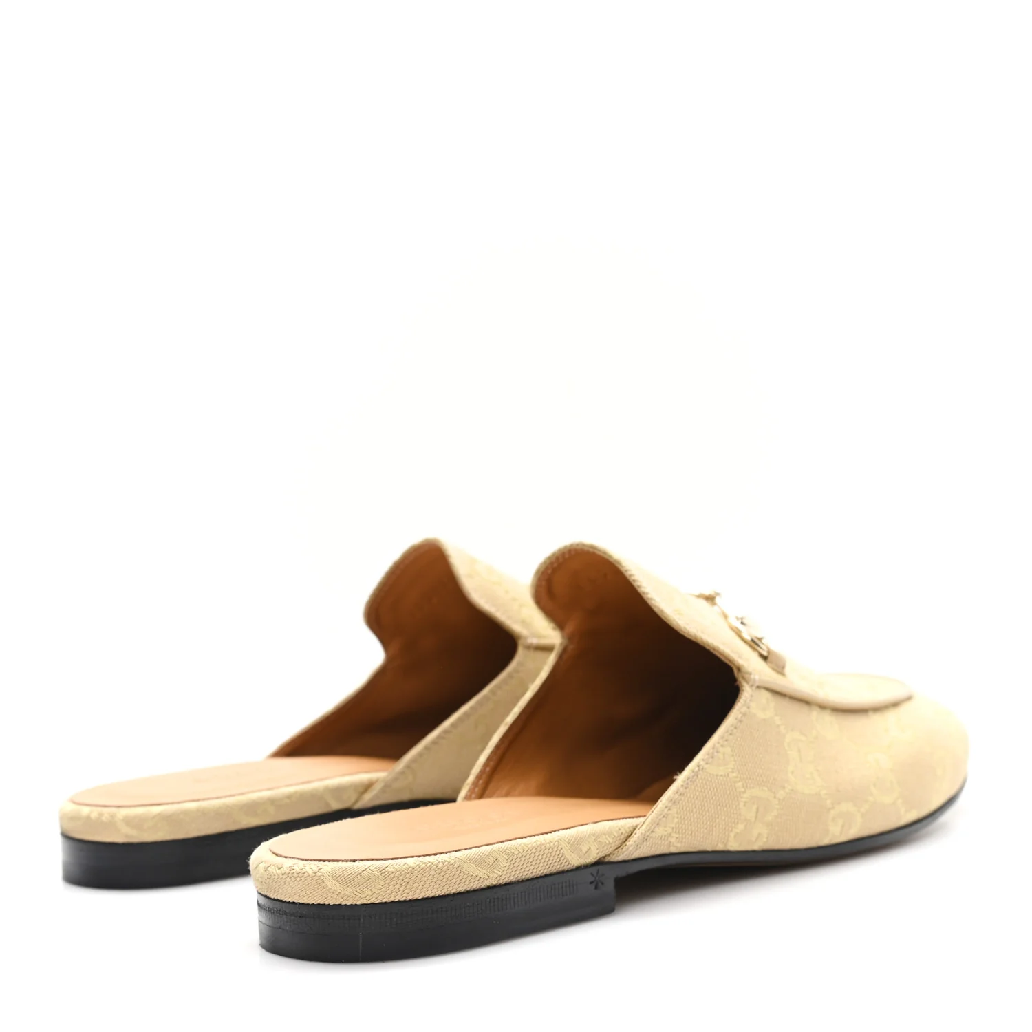 Canvas GG Monogram Womens Princetown Slippers 40 Egypt Salt - Image 5
