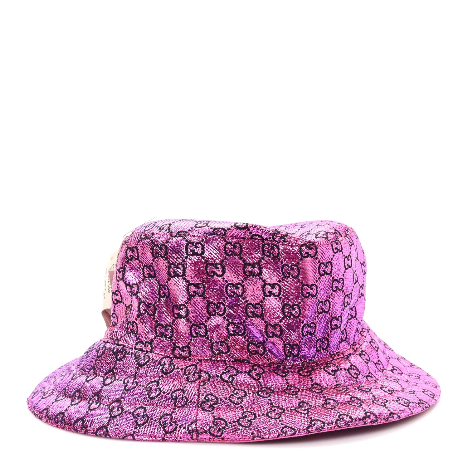 Canvas Lame GG Monogram Reversible Bucket Hat M Fuxia Pink - Image 14