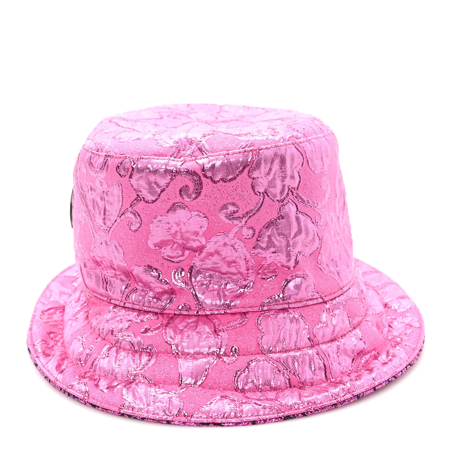 Canvas Lame GG Monogram Reversible Bucket Hat M Fuxia Pink - Image 4