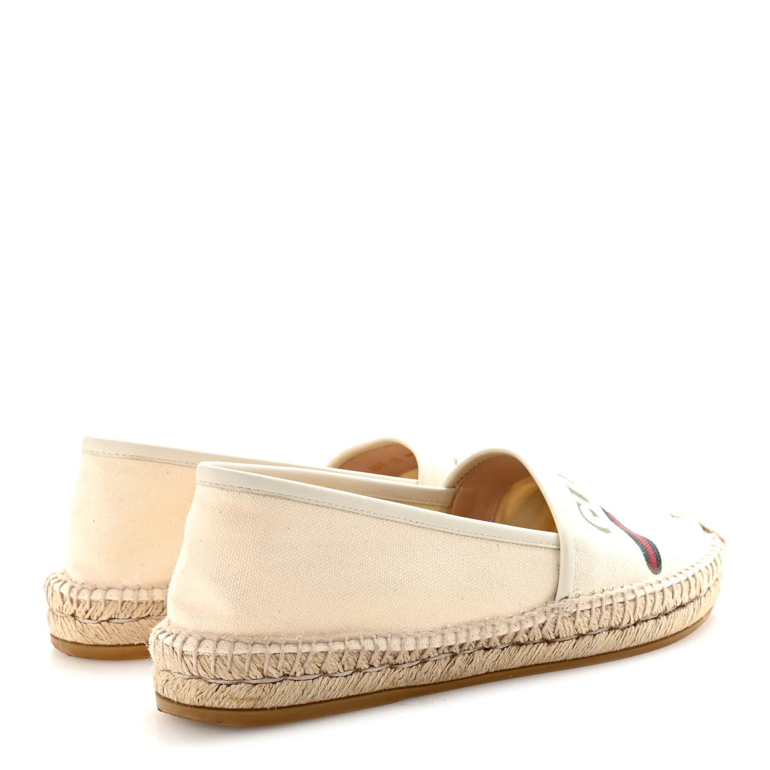 Canvas Logo Espadrilles 39.5 Greggio White - Image 10