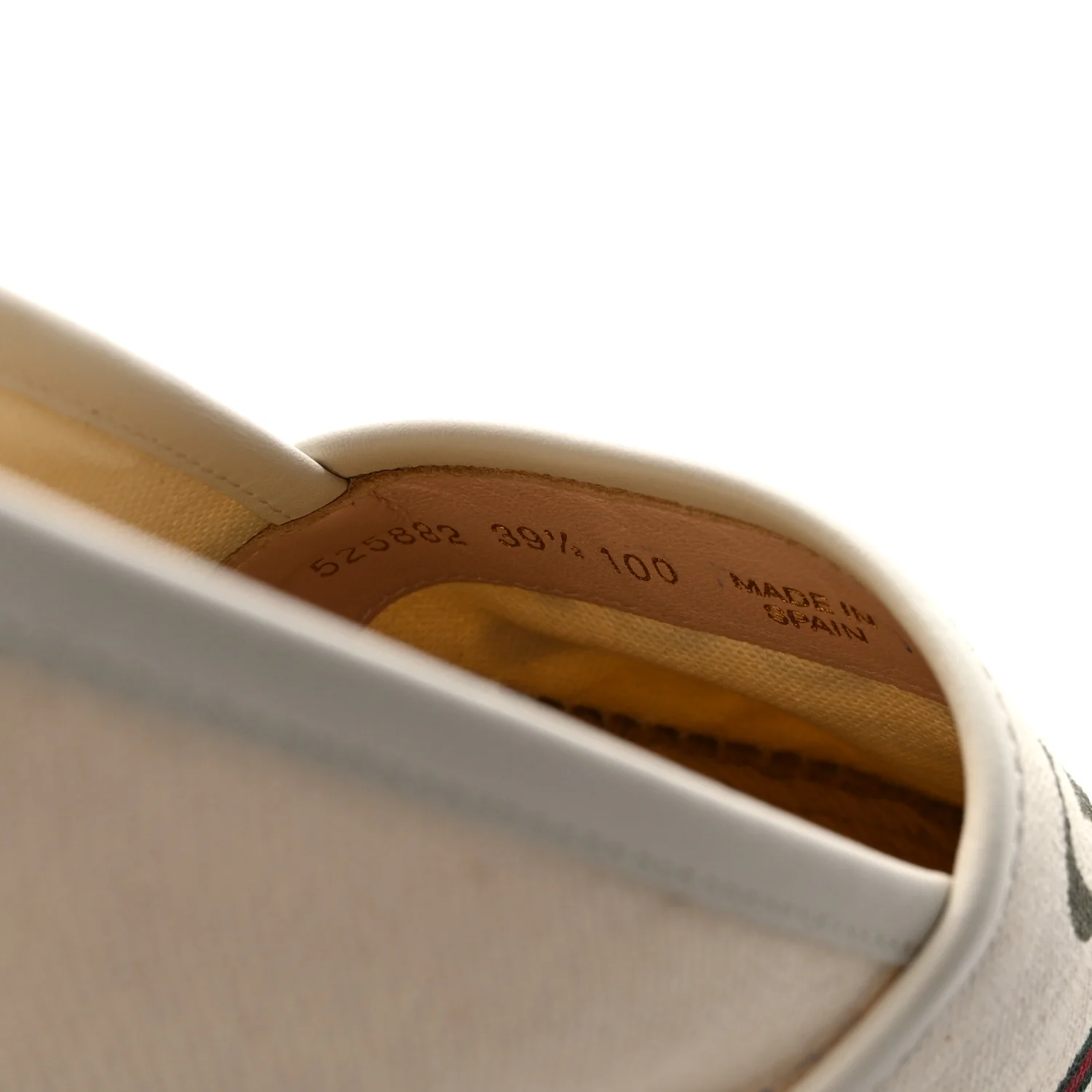 Canvas Logo Espadrilles 39.5 Greggio White - Image 17