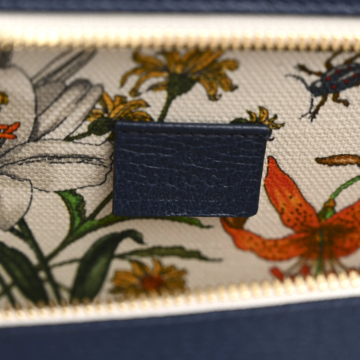 Canvas Medium Flora Tote White Multicolor Blue Agata - Image 6