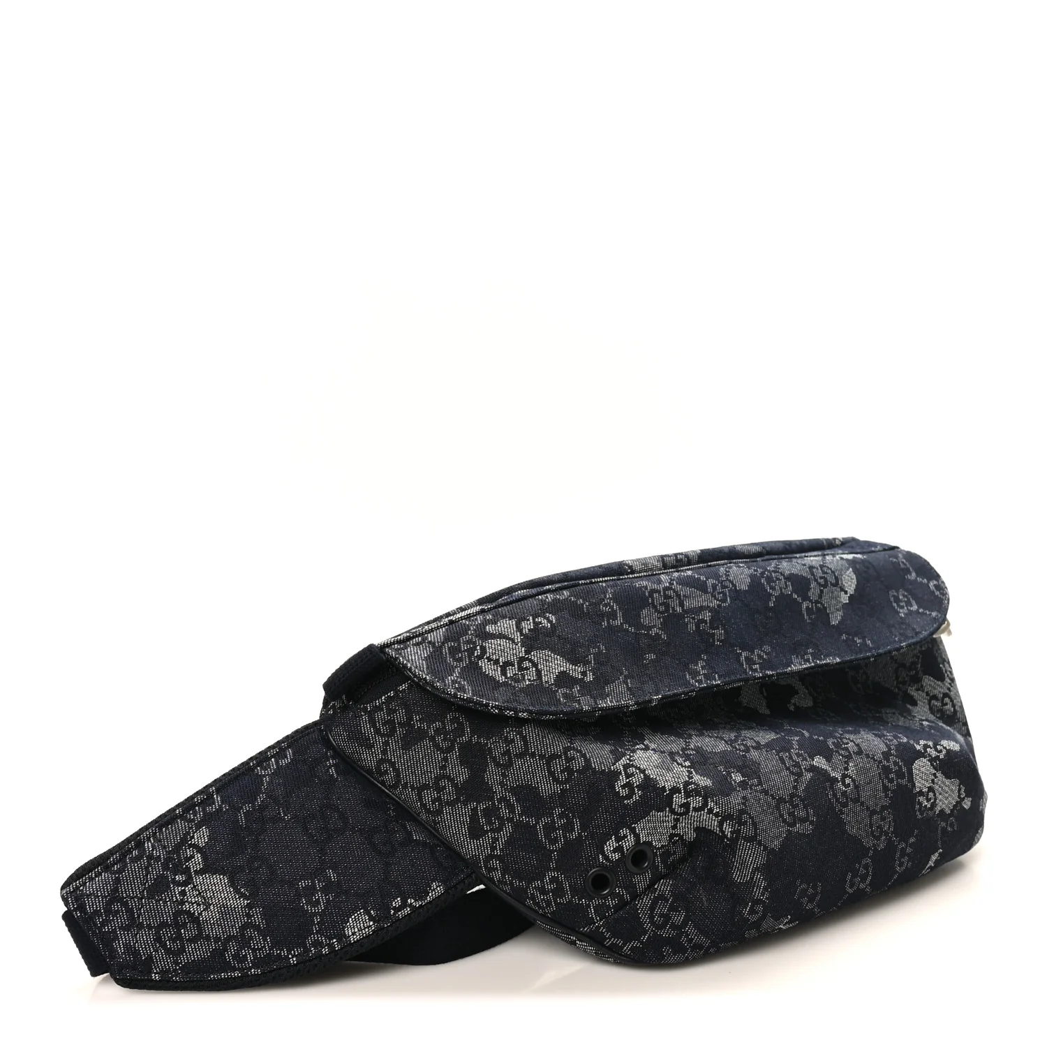 Canvas Monogram Camouflage Belt Bag Black - Image 4