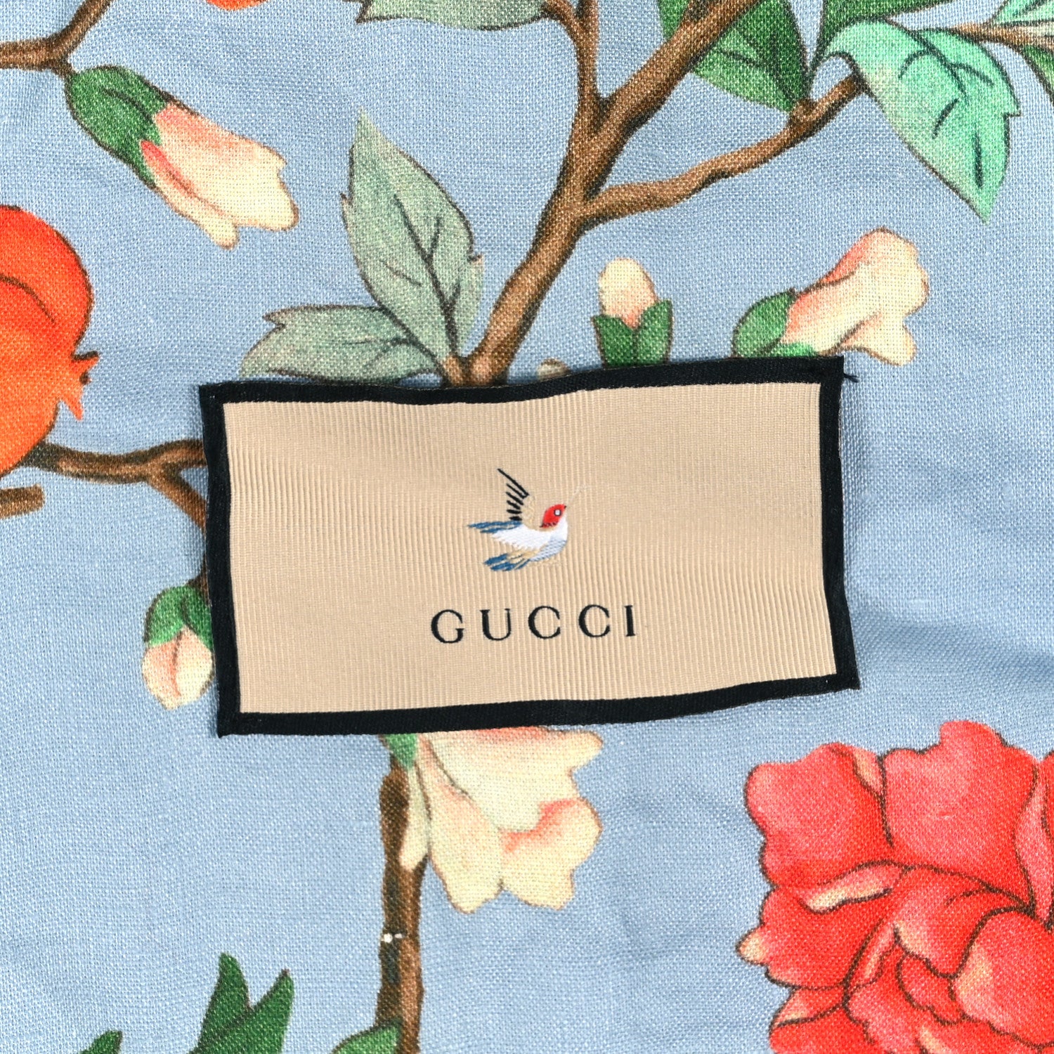 Canvas Tian Print Garment Bag Blue - Image 4