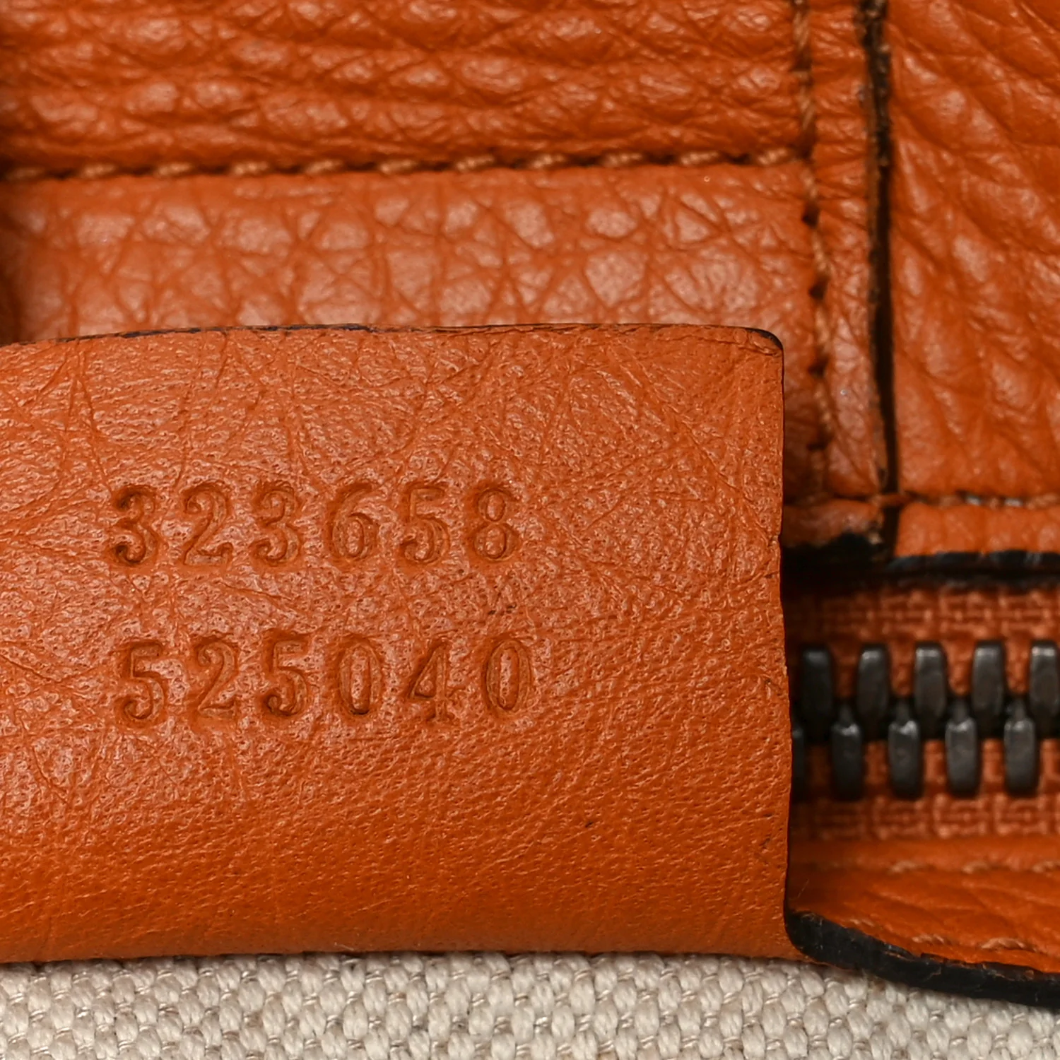 Cellarius Calfskin Large Bamboo Shopper Tote Orange - Image 7