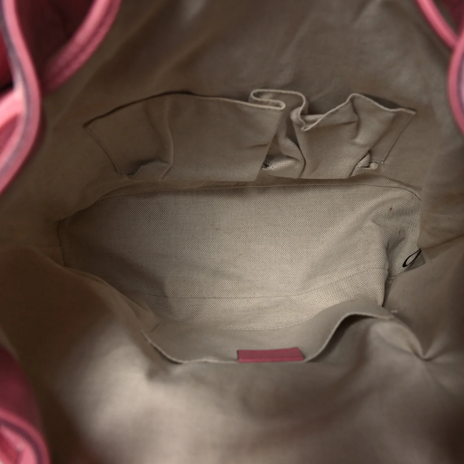Cellarius Calfskin Medium Bamboo Backpack Glossy Pink - Image 5