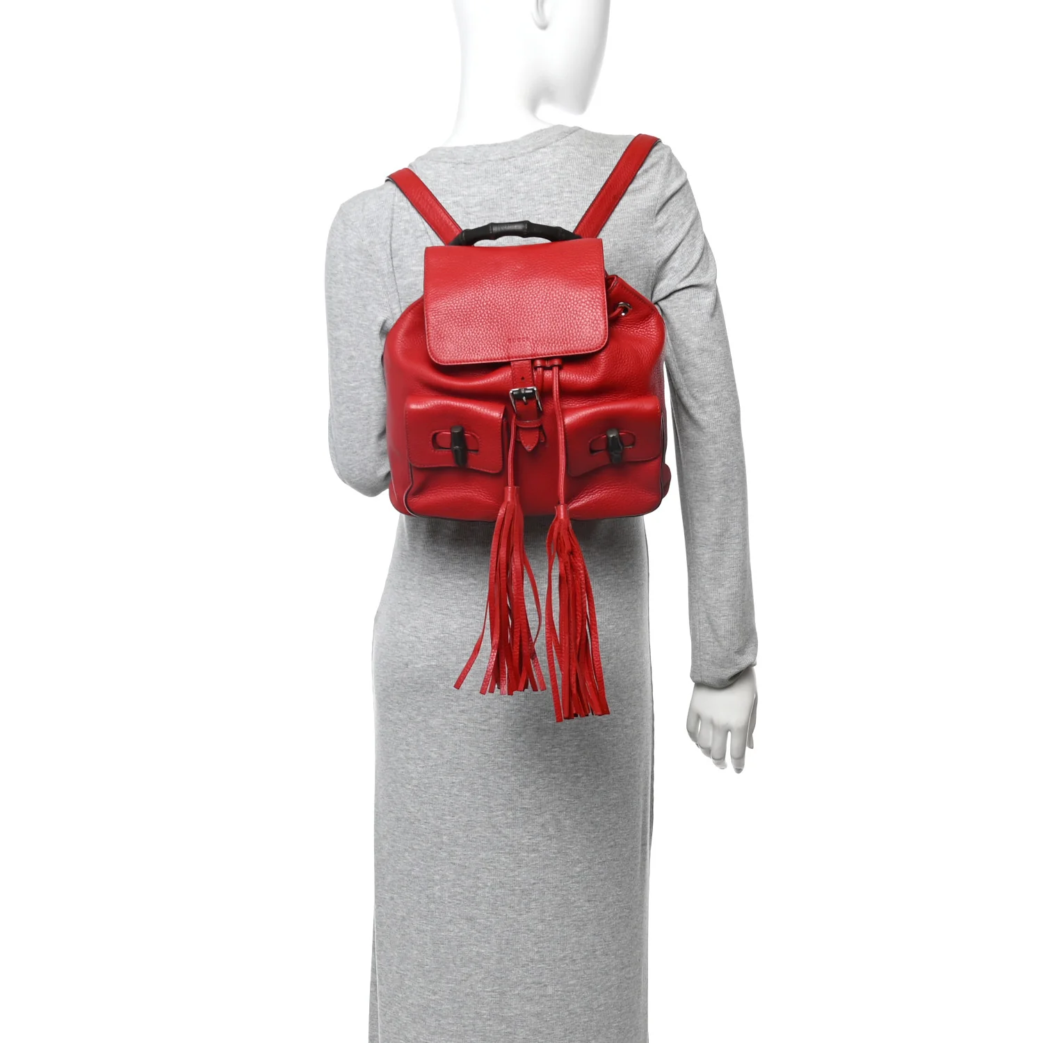 Cellarius Calfskin Medium Bamboo Backpack Petunia - Image 2