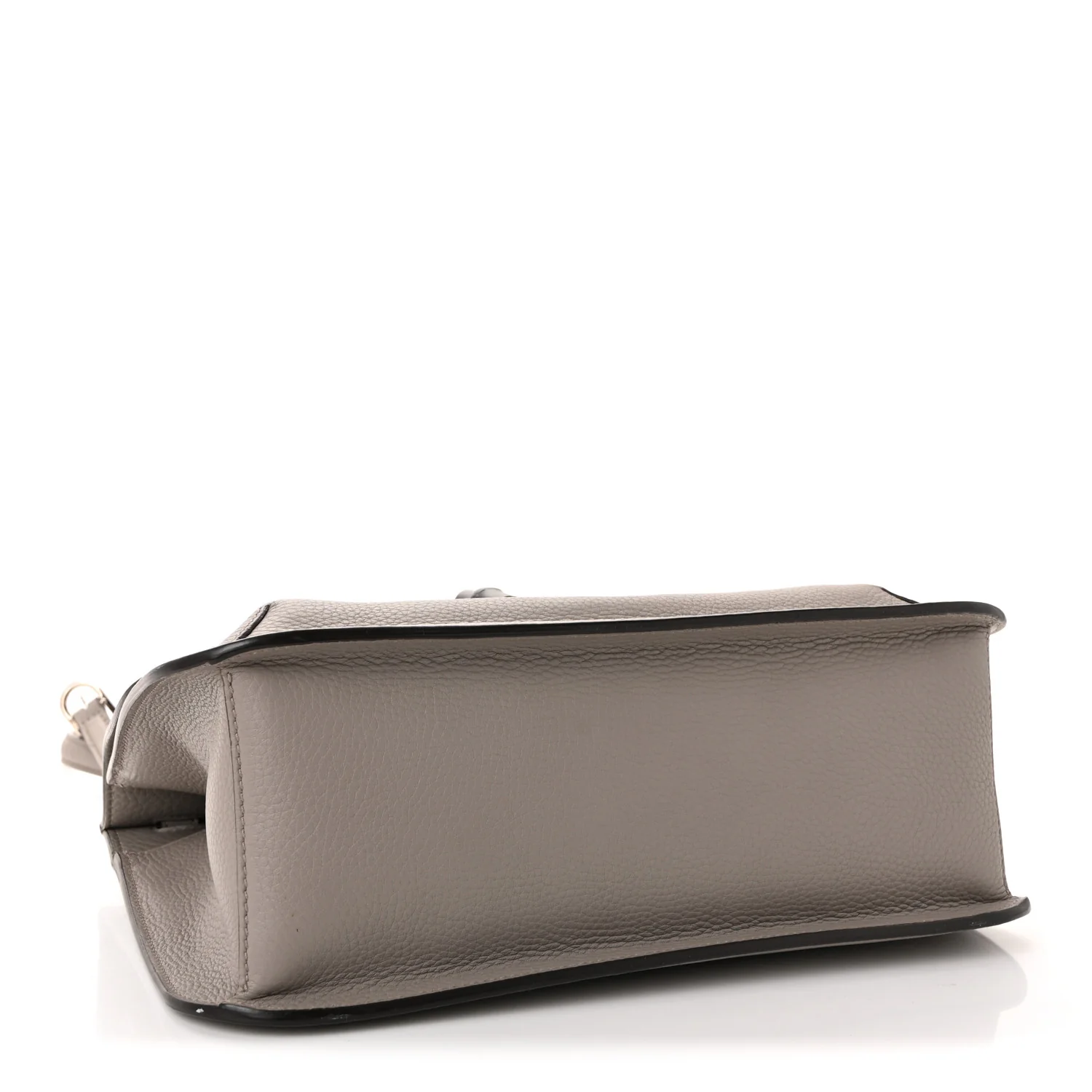Cellarius Calfskin Medium Bamboo Daily Flap Shoulder Bag Storm Grey - Image 4