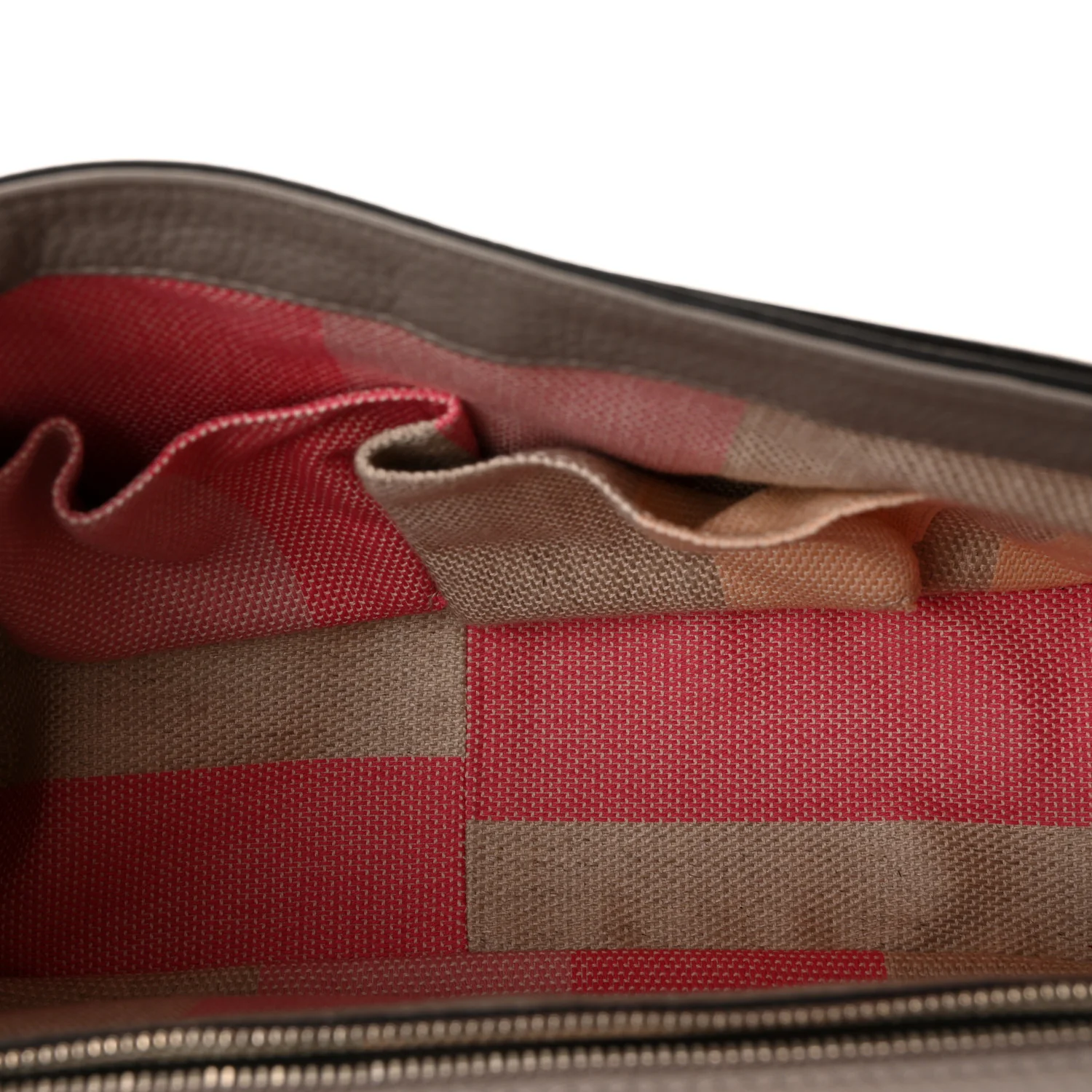 Cellarius Calfskin Medium Bamboo Daily Flap Shoulder Bag Storm Grey - Image 5