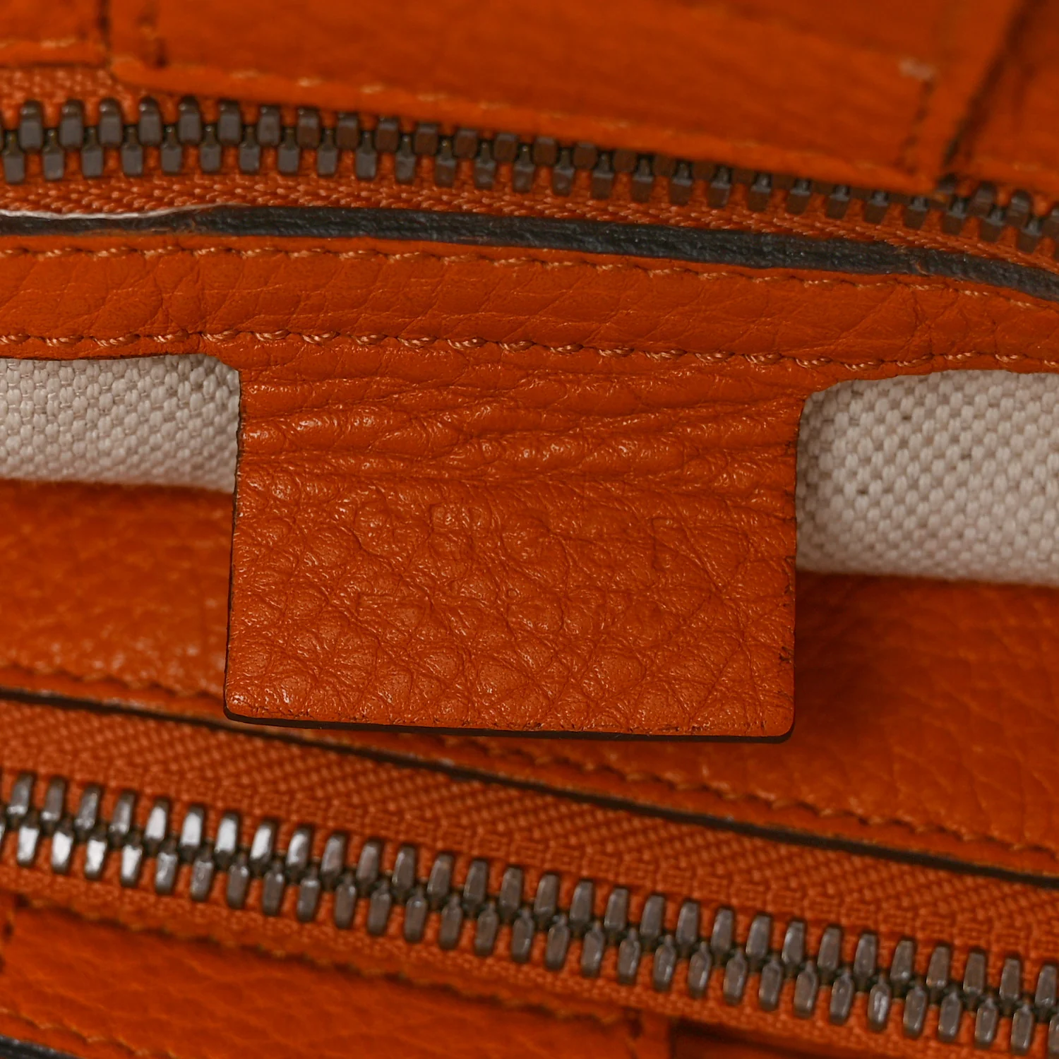 Cellarius Calfskin Medium Bamboo Shopper Tote  Orange - Image 11