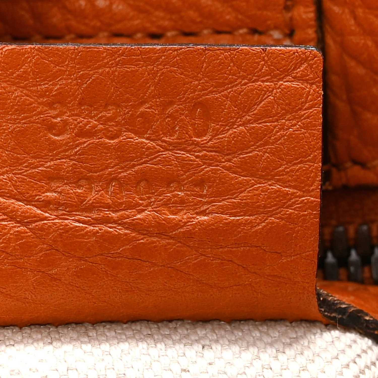 Cellarius Calfskin Medium Bamboo Shopper Tote  Orange - Image 12