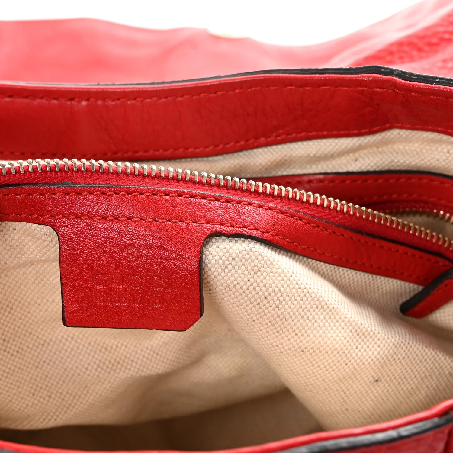 Cellarius Calfskin Medium Bella Flap Bag Vulcanic Red - Image 6