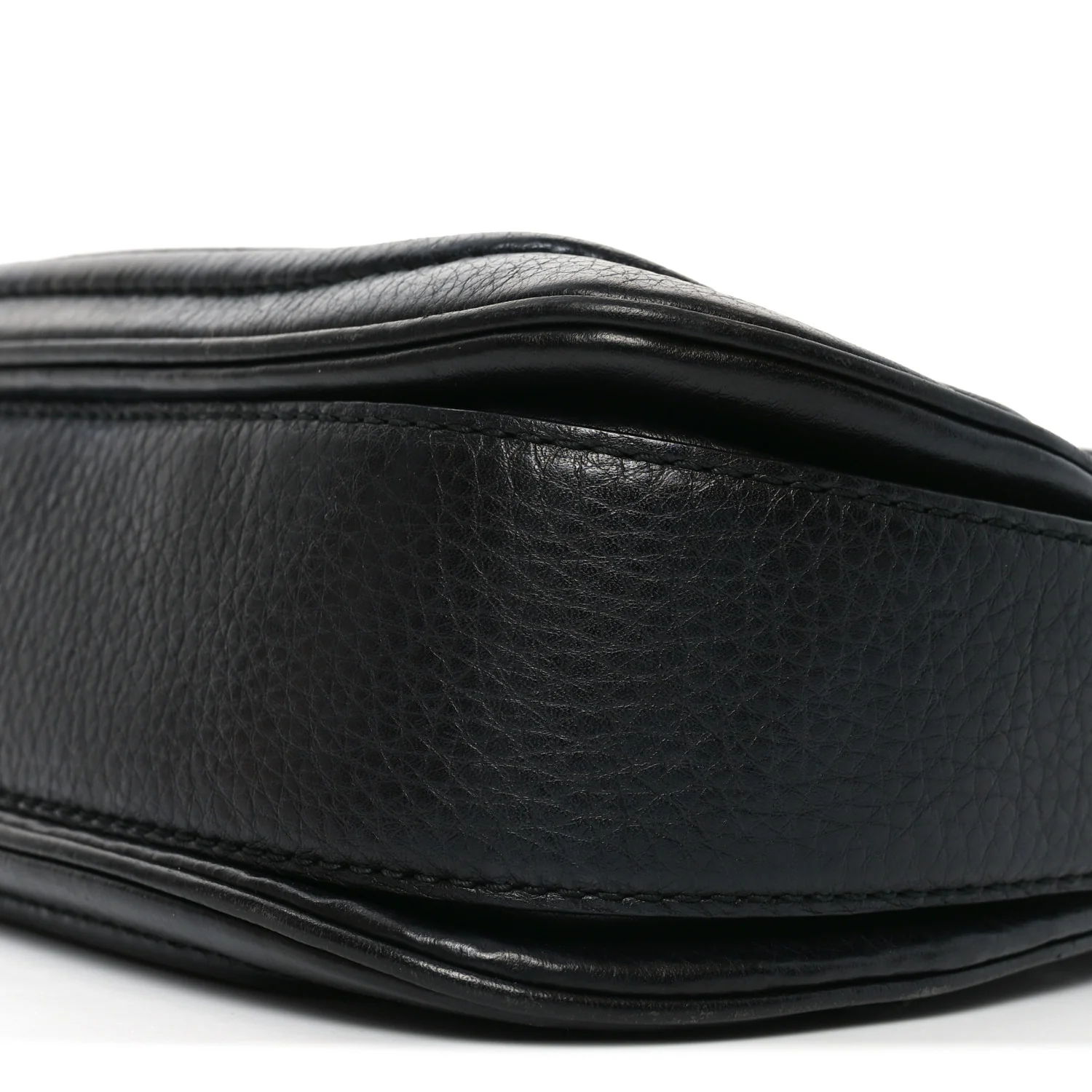 Cellarius Calfskin Medium New Bamboo Top Handle Bag Black - Image 10
