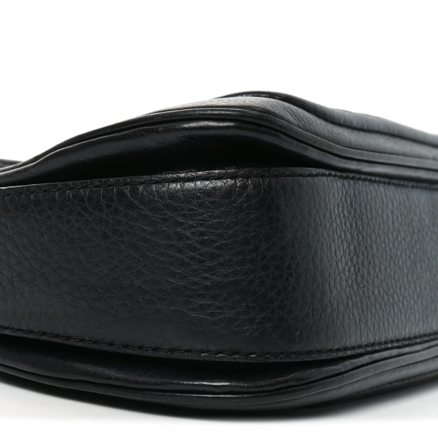 Cellarius Calfskin Medium New Bamboo Top Handle Bag Black - Image 9