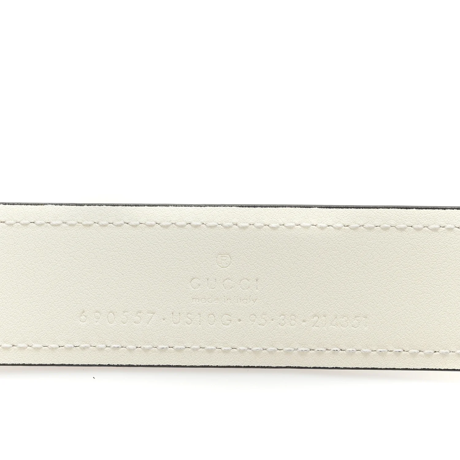 Ciny Lux Calfskin Blondie 30mm Belt 95 38 White - Image 3