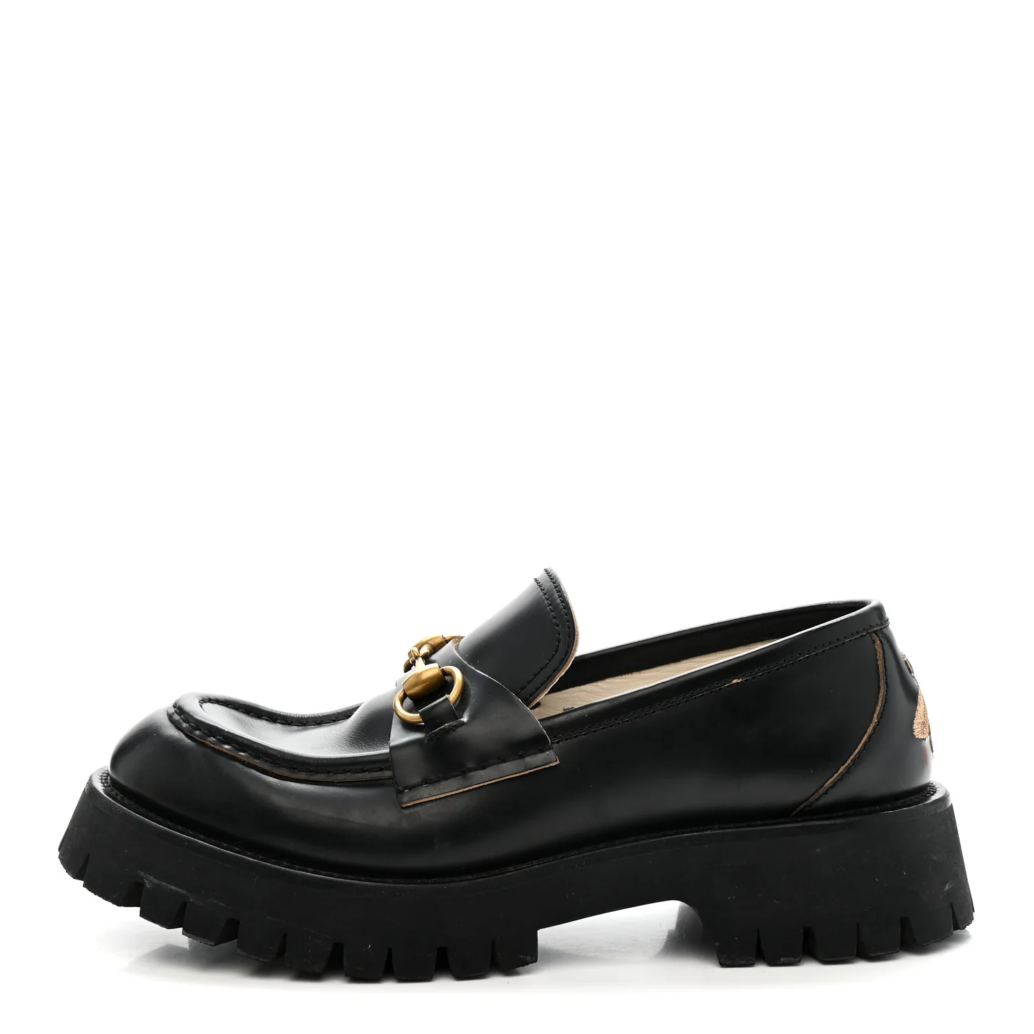 Cordovan Lux Womens Harald Horsebit 25mm Platform Loafers 39 Black