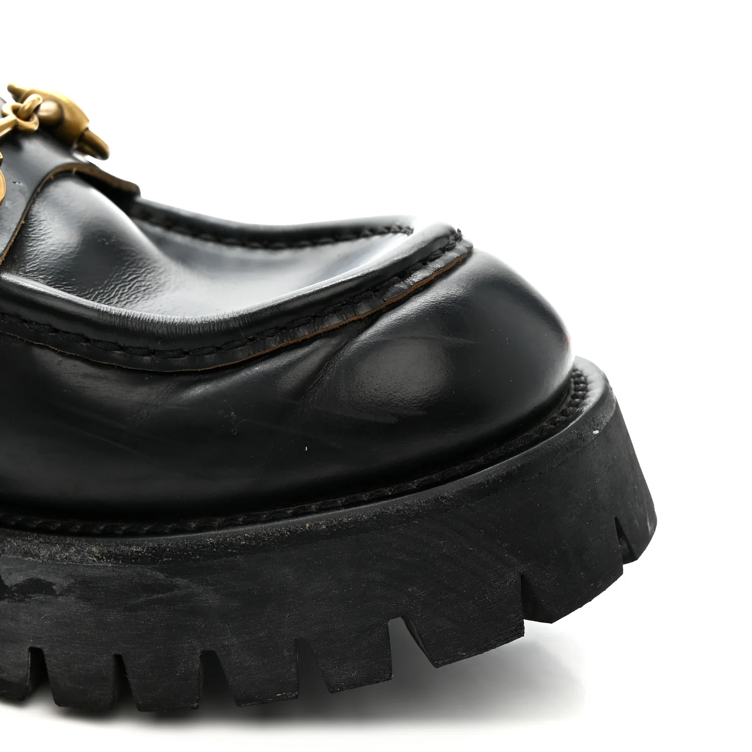 Cordovan Lux Womens Harald Horsebit 25mm Platform Loafers 39 Black - Image 12